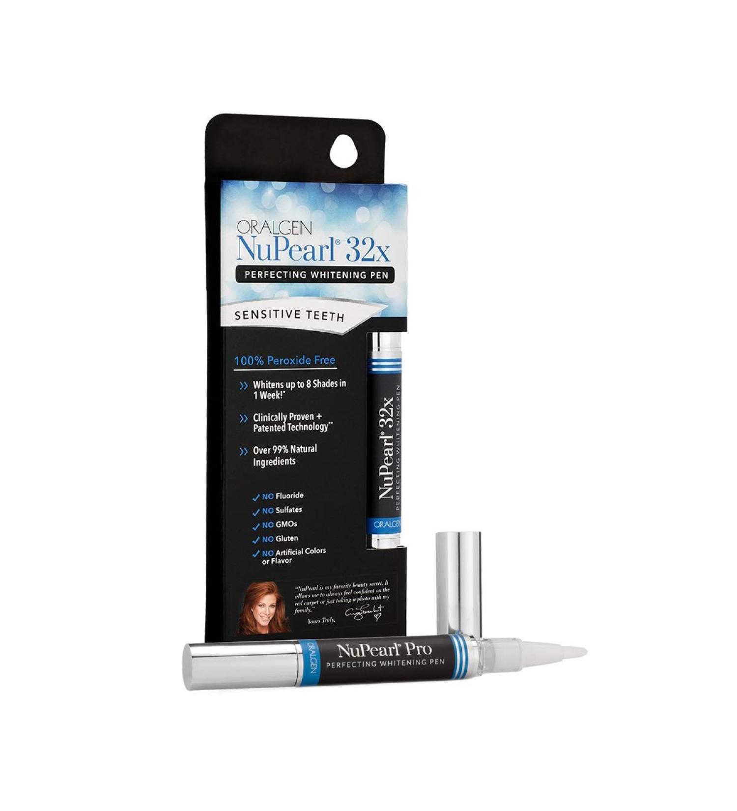 ORALGEN NuPearl.32x Perfect Teeth Whitening Pen - Peroxide-Free, 0.08 Oz - Buy Online on GoSupps.com
