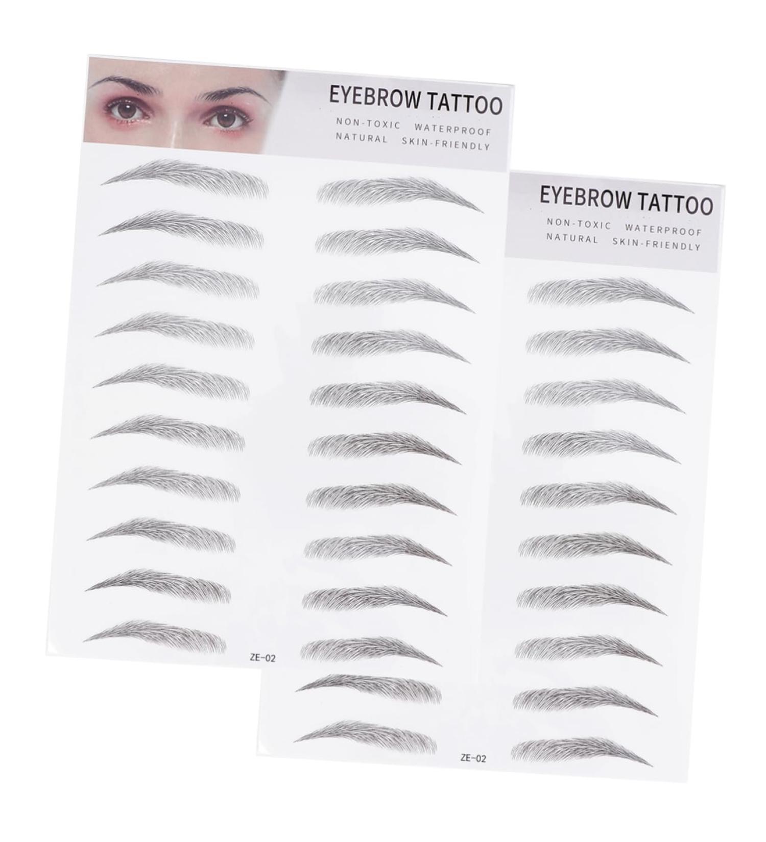 FRCOLOR 2pcs 3d Eyebrow Stickers Waterproof Suit Makeup Stickers Eyebrow Tools Makeup Tools Man - Buy Online on GoSupps.com