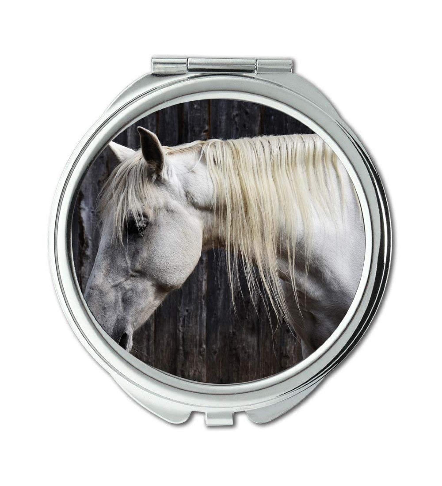 Mirror makeup mirror animal equine head pocket mirror portable mirror - Buy Online on GoSupps.com