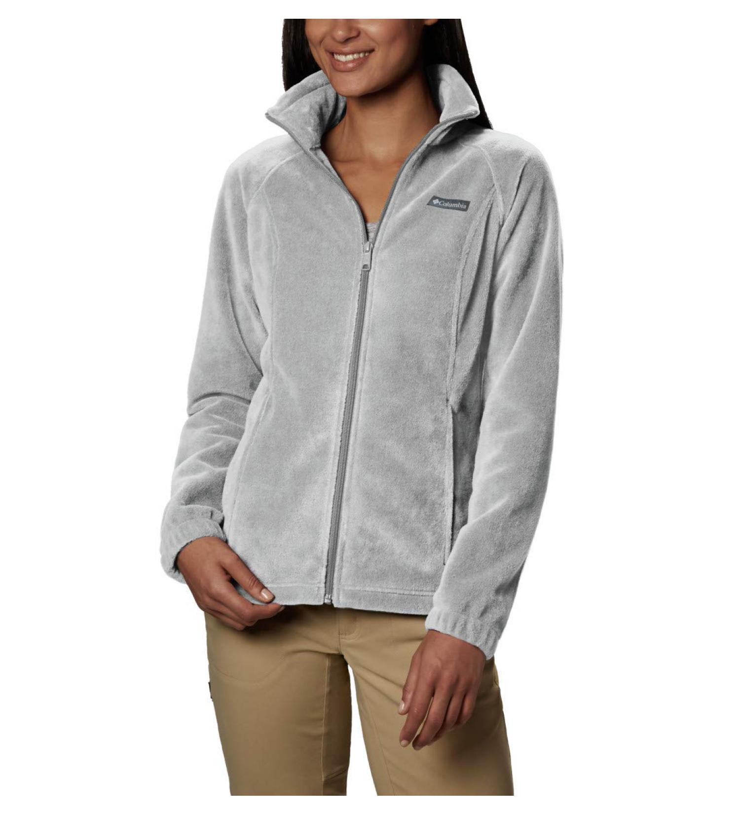 Columbia Women's Benton Springs Full-Zip Fleece Jacket - Cirrus Grey Heather | Stylish & Cozy Outerwear for All Seasons - Buy Online on GoSupps.com