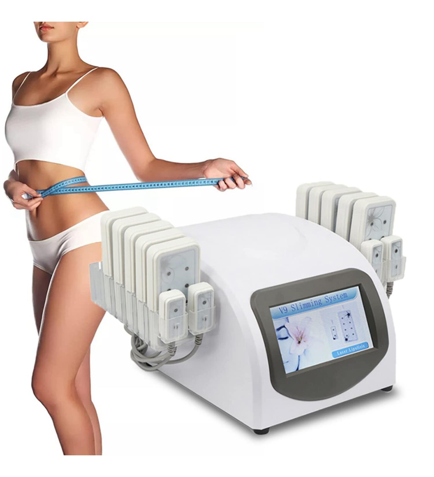 Body Slimming Machine 10x Laser Board+4 Small Pads Laser Fixed-point Slimming Beauty Instrument for Weight Loss Fat Facial Wrinkles Enhance Compact Body Shaping - Buy Online on GoSupps.com