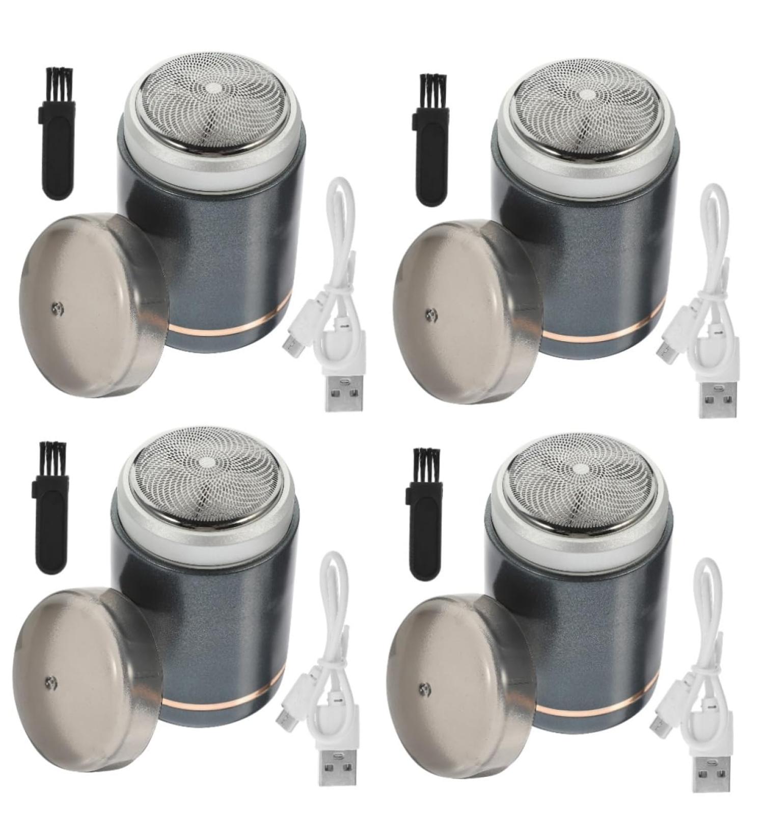 Minkissy 4 Set Electric Trimmer & Shaver for Men - USB Beard Trimmer & Body Groomer - Ultimate Male Grooming Supplies - Buy Online on GoSupps.com