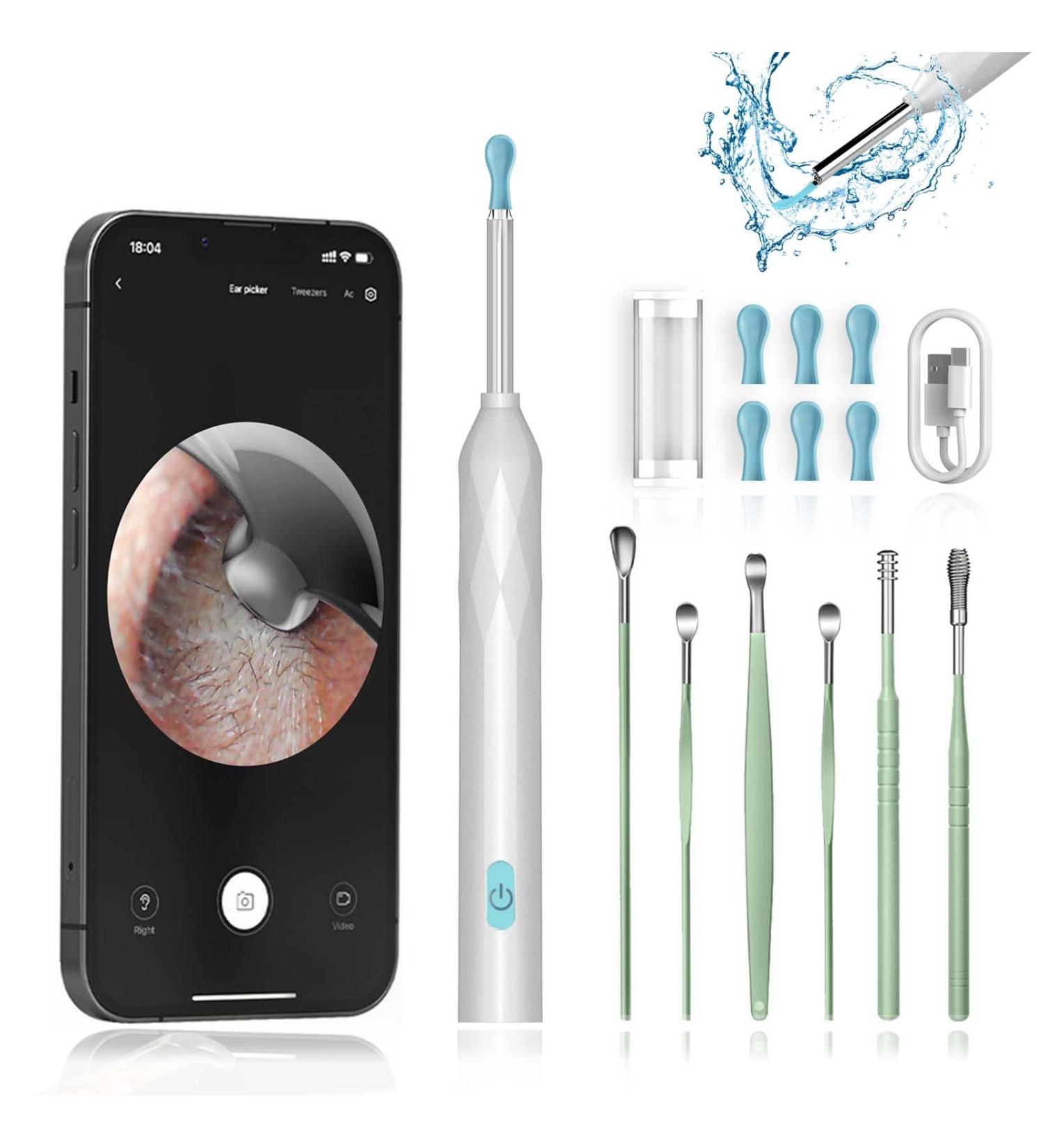 Ear Wax Removal Kit Camera | Wireless 1920p HD Ear Otoscope Endoscope | Ear Wax Cleaner & Remover Set | Compatible with iOS & Android | Best Christmas Gift - Buy Online on GoSupps.com