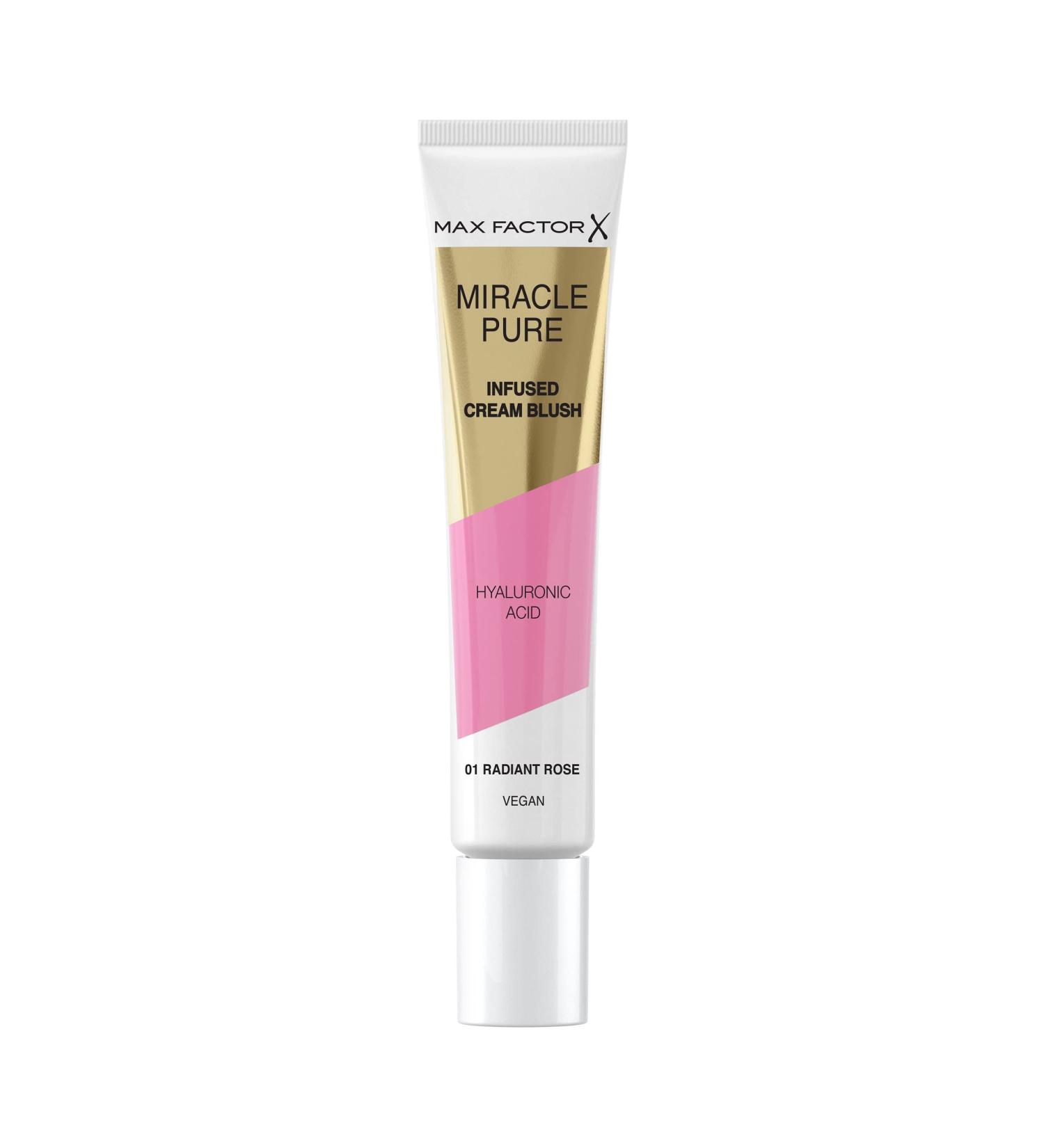 Max Factor Miracle Pure Moisturising Cream Blush in Radiant Rose 01 - Buy Online on GoSupps.com