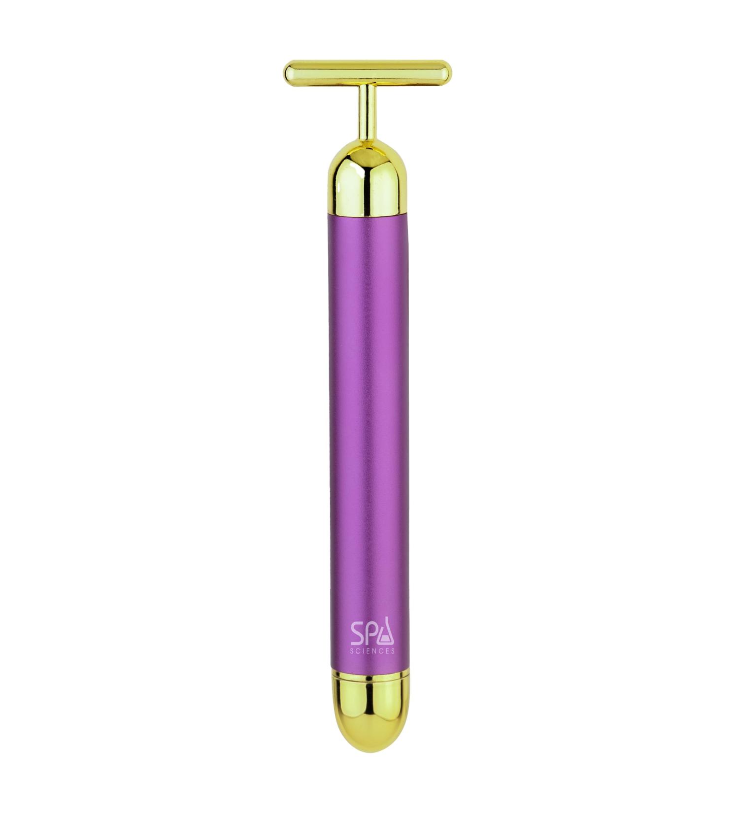 SPA SCIENCES Gold Bar - Vibrating Face Lift Massager for All Skin Types | Stimulates Collagen Battery Operated Perfect for Sensitive Skin - Buy Online on GoSupps.com