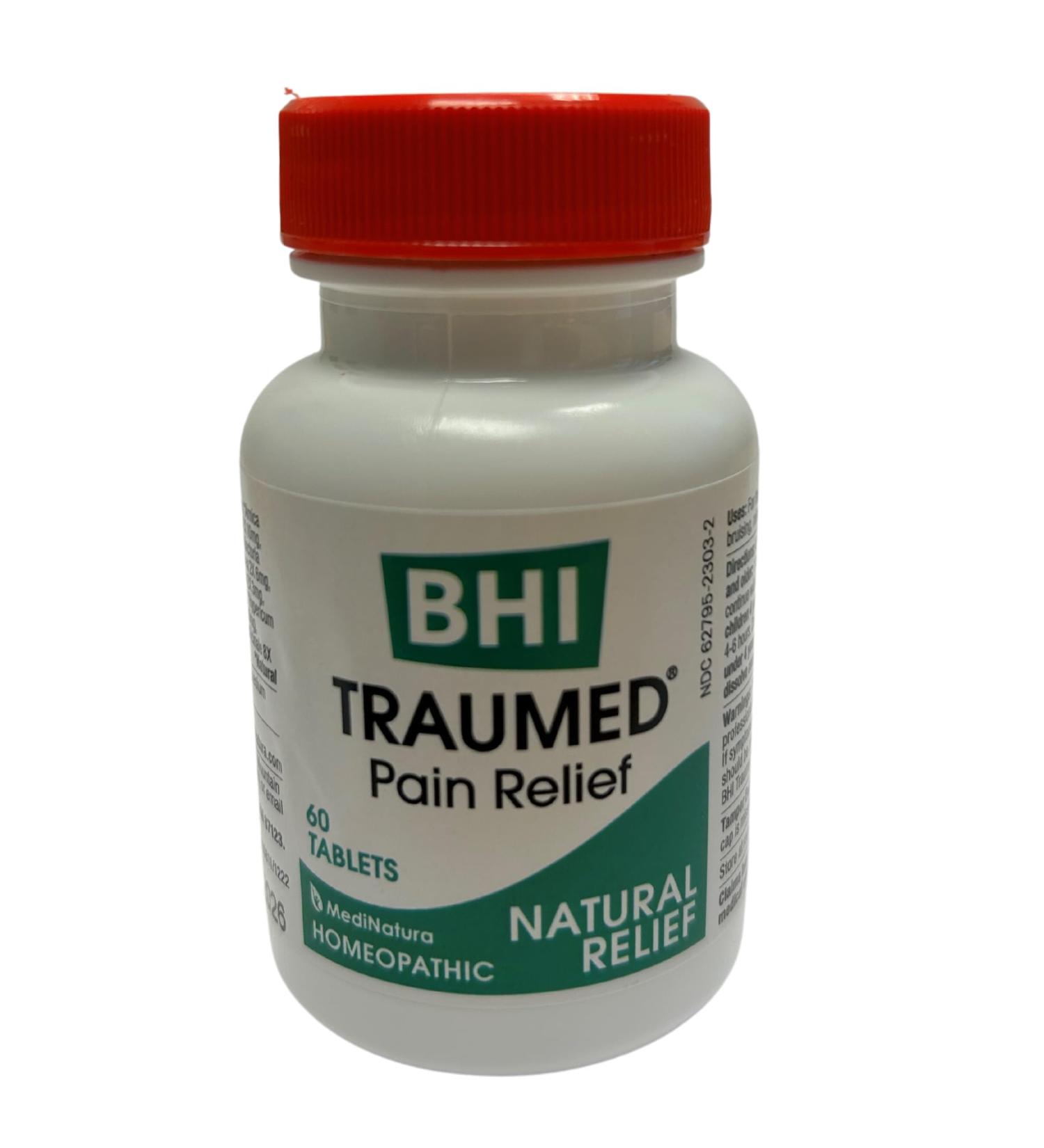 MediNatura BHI Traumed Homeopathic Tablets - 60 Count | Fast-Acting Relief - Buy Online on GoSupps.com