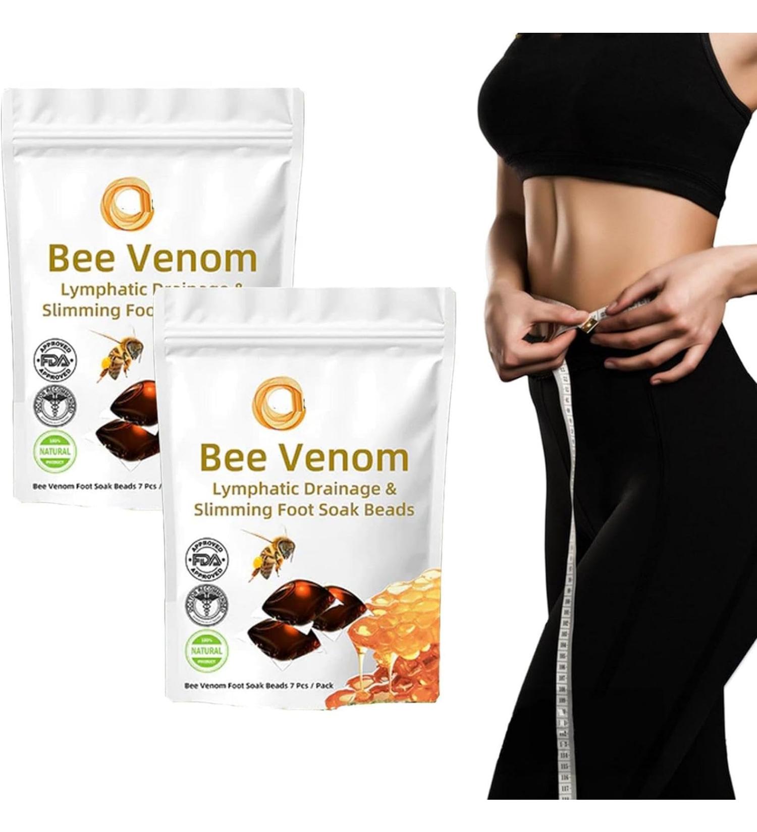 Bee Venoms Lymphatics Drainages Foot Soak Beads | 2pcs Bee Venoms Slimming Foot Soak Beads | Body Detoxs Foot Soak Beads | Foot Spa Soak Bead for Relaxing and Soothing - Buy Online on GoSupps.com