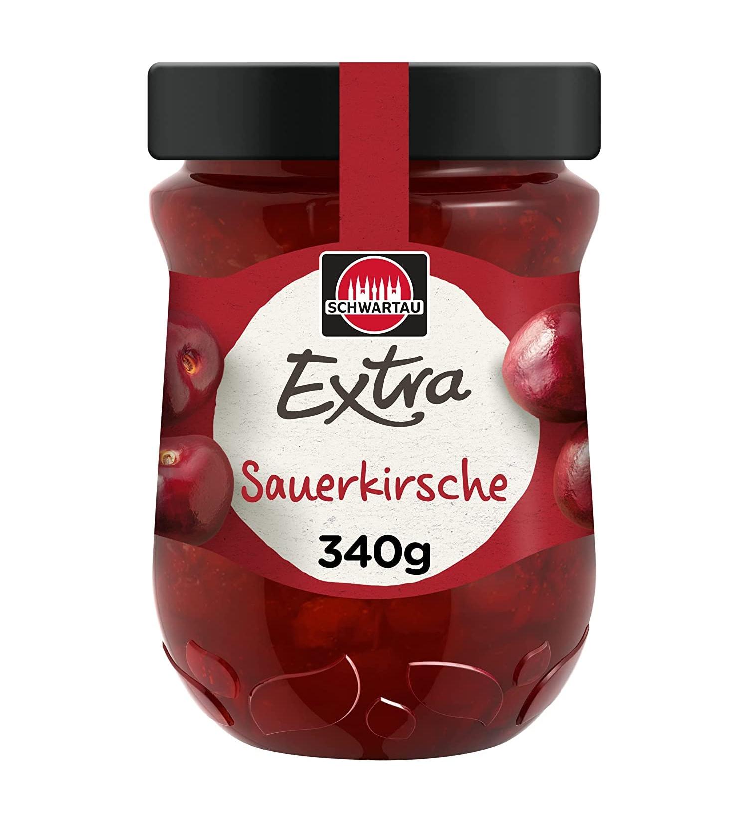 Schwartau Extra Sour Cherry Jam - 340g | Premium International Shipping Available - Buy Online on GoSupps.com