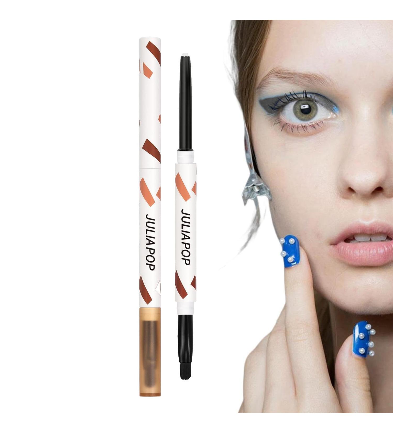 Eyeshadow Stick - Multicolors Makeup Eyeshadow with Brush - Long Lasting Eye Liner Quick Drying Makeup Supplies for Daily Use Rowces Sugar Snow - Buy Online on GoSupps.com
