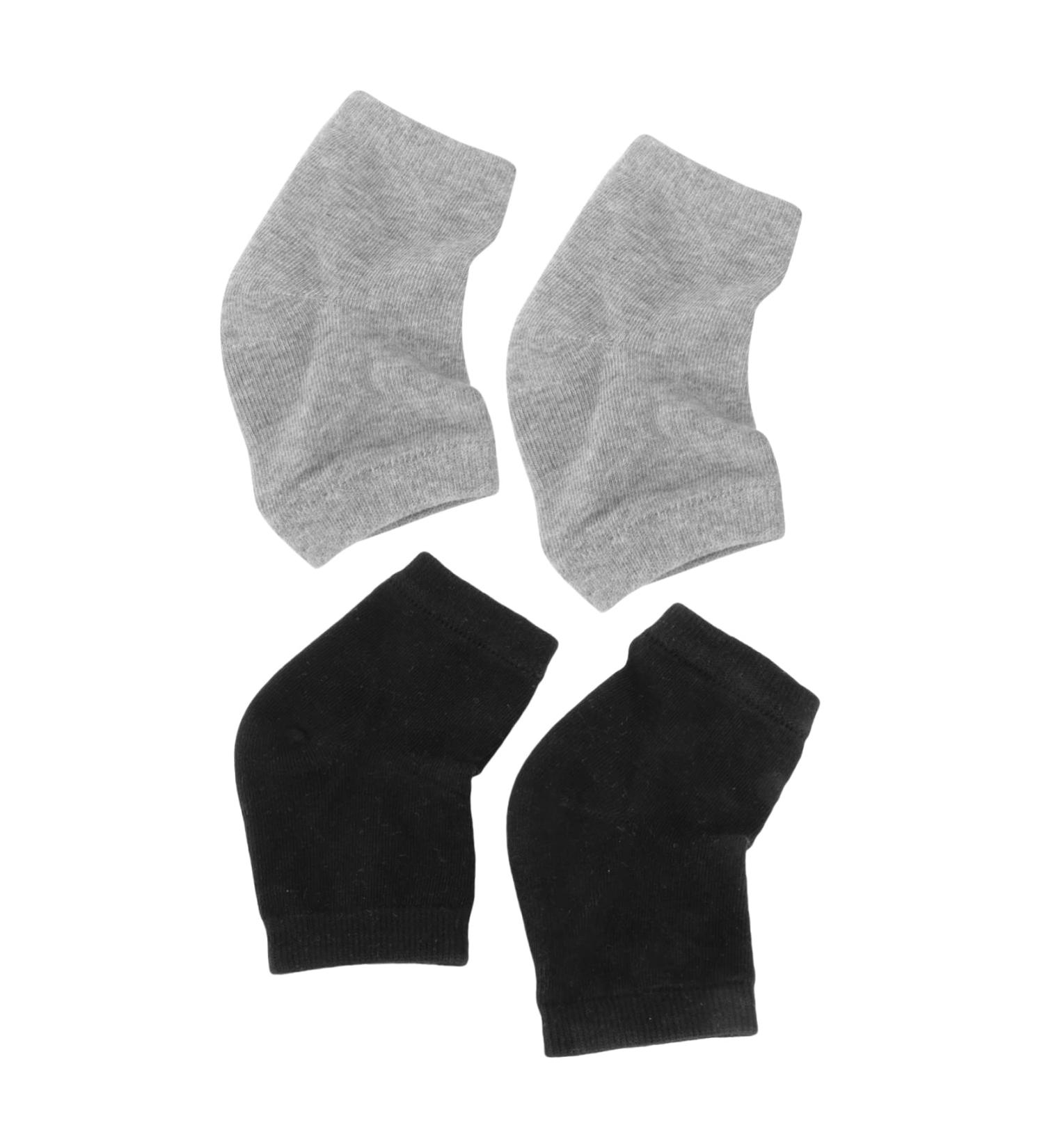 minkissy 2 Pairs Gel Heel Socks Spa Heel Socks Cracked Heel Socks Essential Oils Socks Foot Spa Socks Moisturizing Socks Ankle Anti-Crack Socks Men and Women Cotton Soothing Open Toe Socks - Buy Online on GoSupps.com