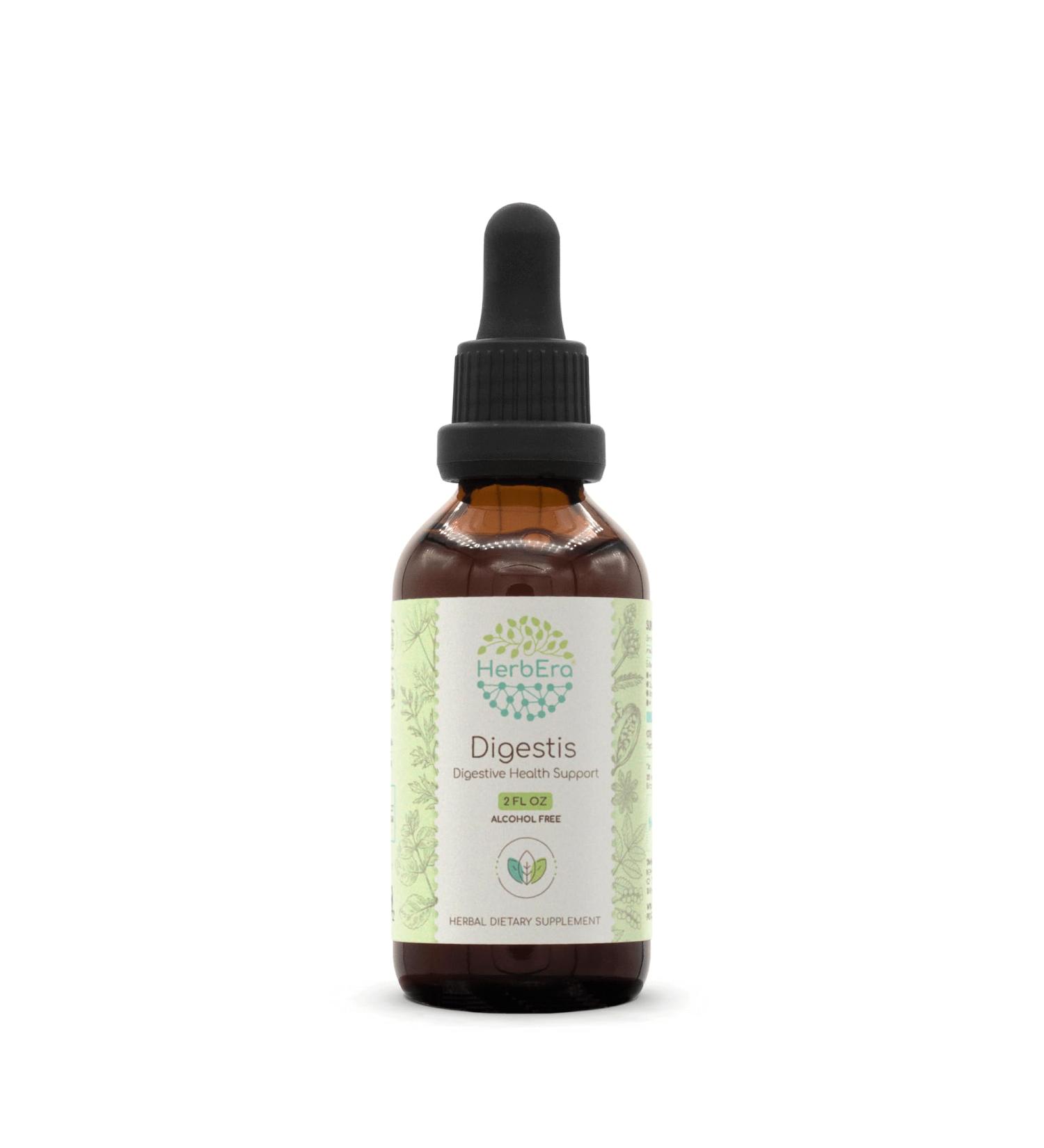HerbEra Digestis B60 Alcohol-Free Extract Tincture: Wormwood Herb, Anise Seed, Fennel Seed, Lemon Balm Leaf, Cardamom Pods, Artichoke Leaf, Oregon Grape Root. Digestive Health Support 2 Fl Oz 2 Fl Oz (Pack of 1) - Buy Online on GoSupps.com