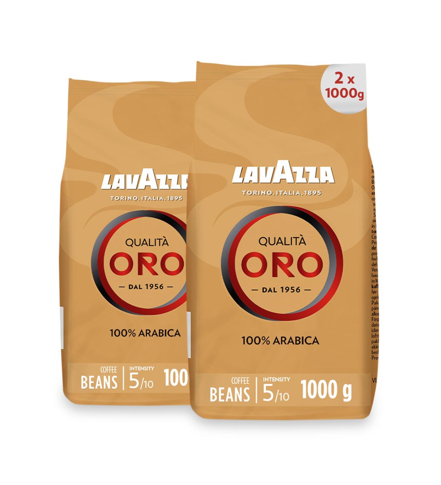 Lavazza Qualit Oro Coffee Whole Beans Coffee Beans Pack of 2 2 x 1 kg - Buy Online on GoSupps.com