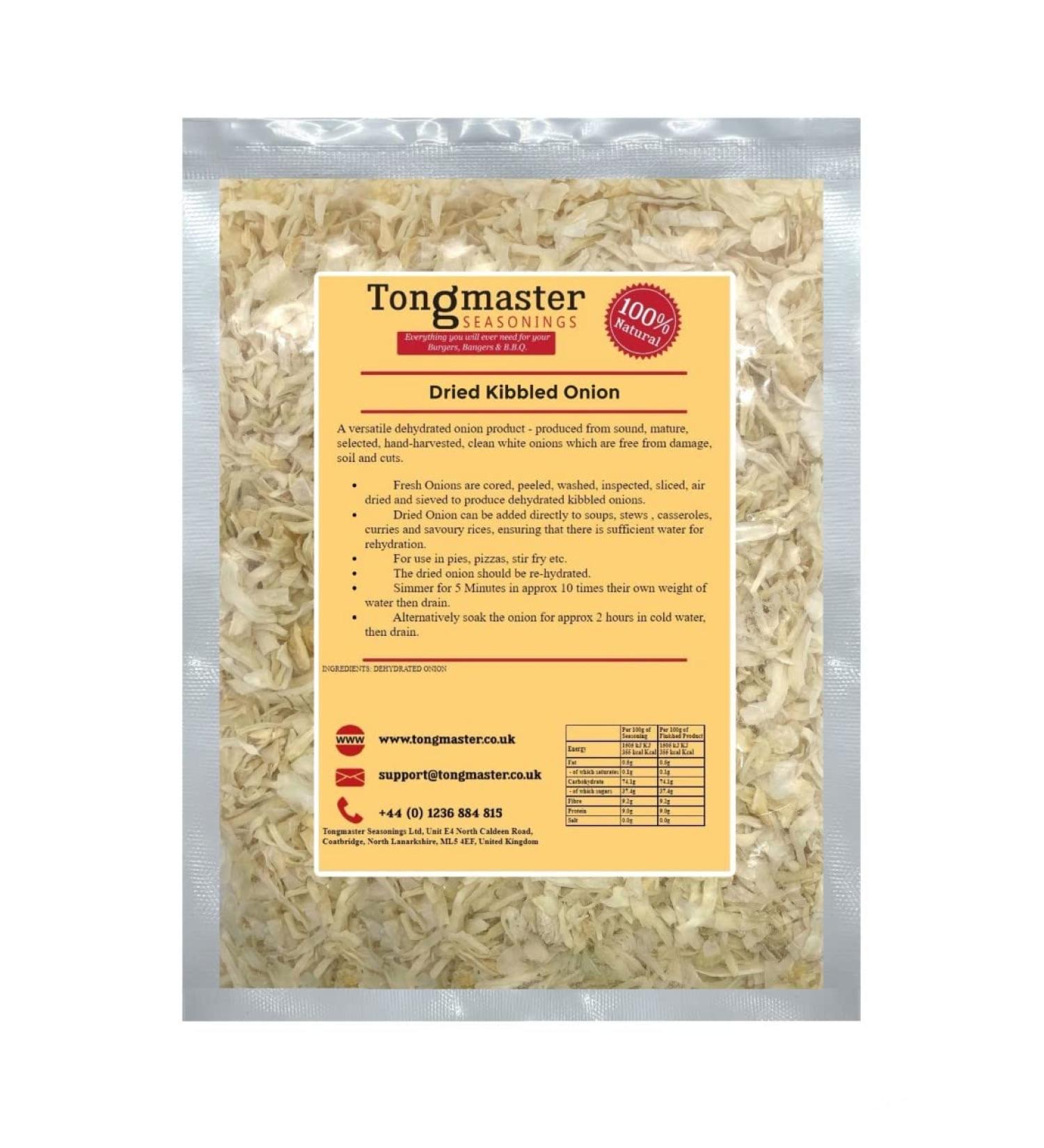 Dried Dehydrated - Onion Kibbled Flakes Chopped 250g