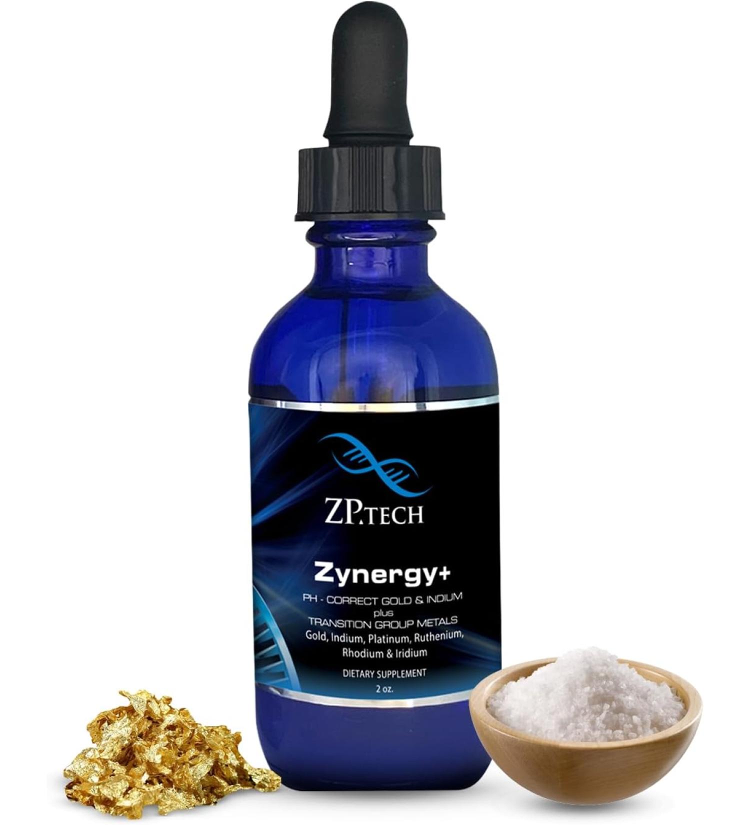 ZP.TECH Zynergy+ Ormus Colloidal Liquid Gold Concentrate Pure Monoatomic Ormus Gold and Indium Third Eye Awakening 24K Food Grade Ormus Au & in - 2 Oz - Buy Online on GoSupps.com
