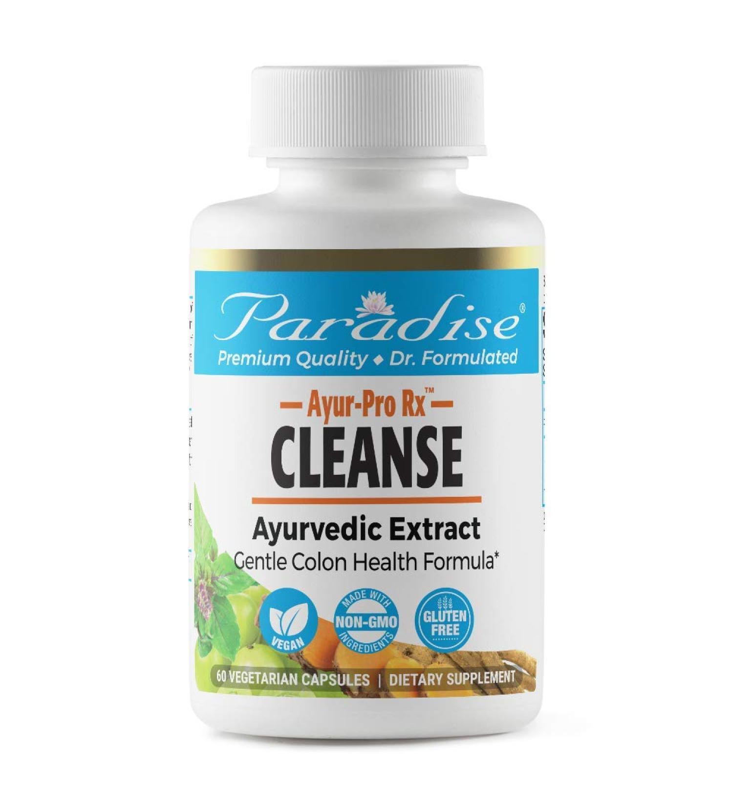 Paradise Herbs AYRU Pro Rx Cleanse - 60 Vegetarian Capsules for Detox & Wellness - Buy Online on GoSupps.com