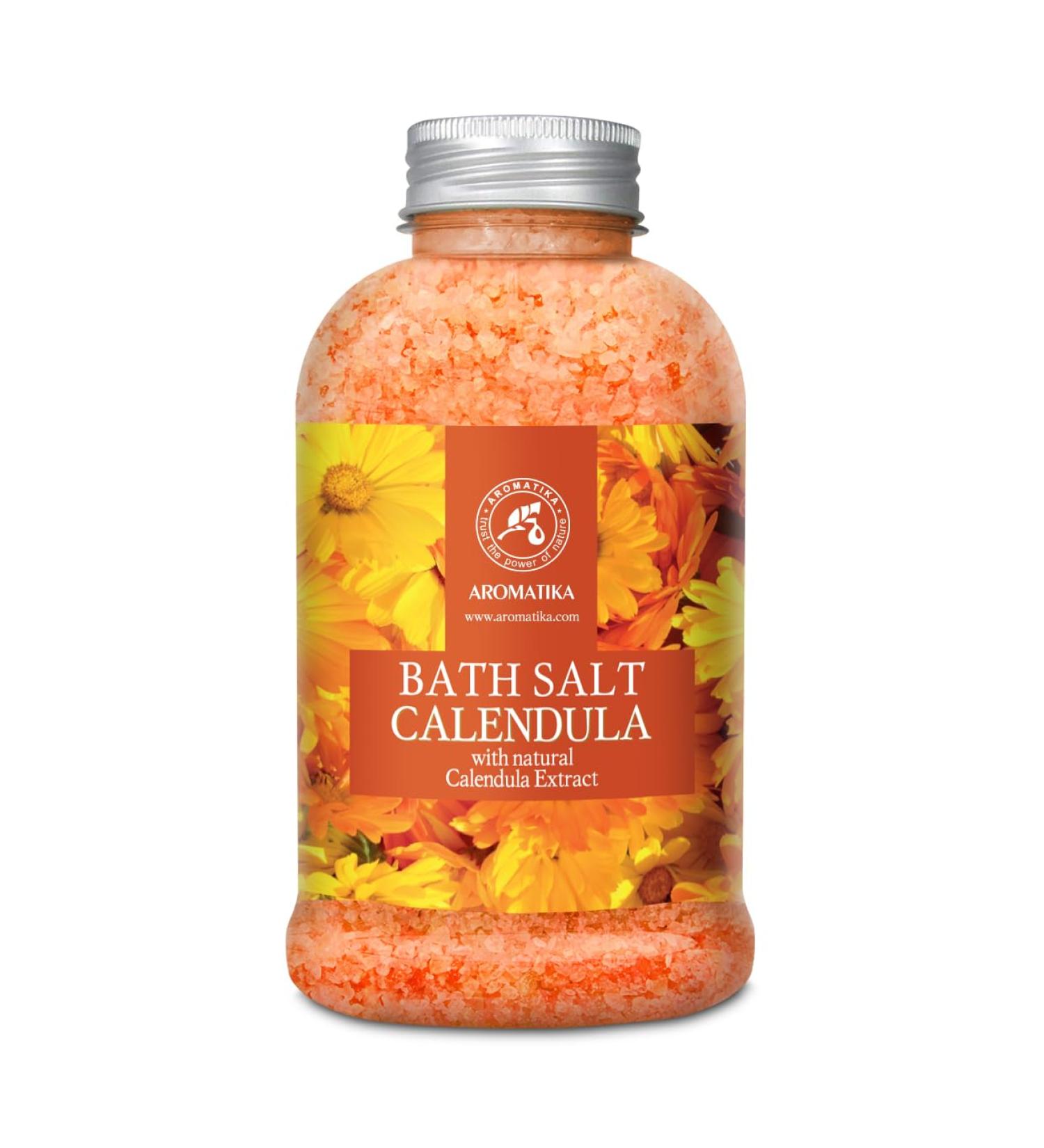 Ringle Flowers Bathing Salt 600g - Natural Marigold Oil Mineral Salt & Aromatherapy for Relaxation & Beauty - Buy Online on GoSupps.com
