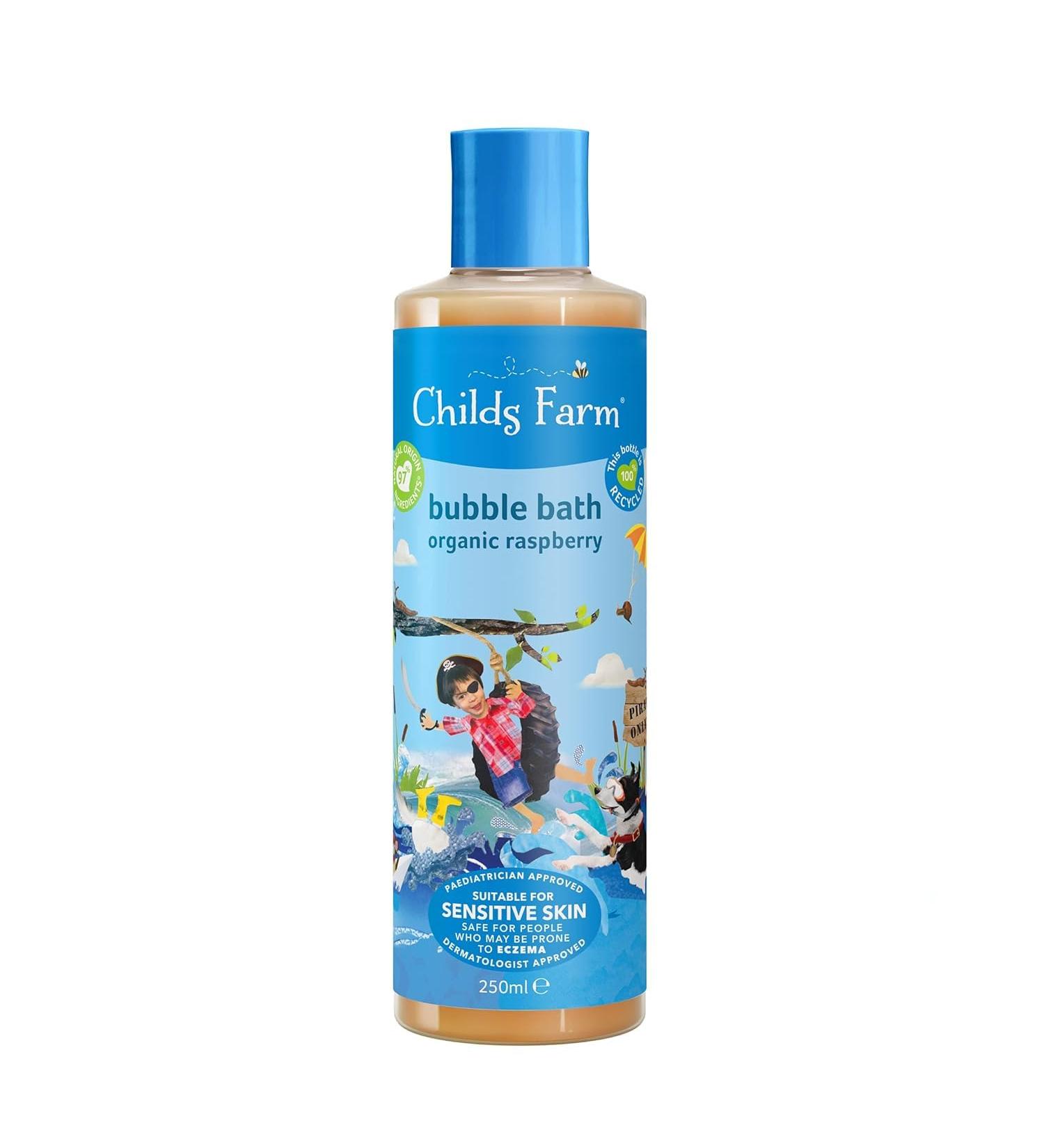 Childs Farm Kids Bubble Bath - Organic Raspberry Gentle Cleansing for Dry Sensitive Skin Vegan & Cruelty-Free 8.4 fl oz - Shop Now - Buy Online on GoSupps.com