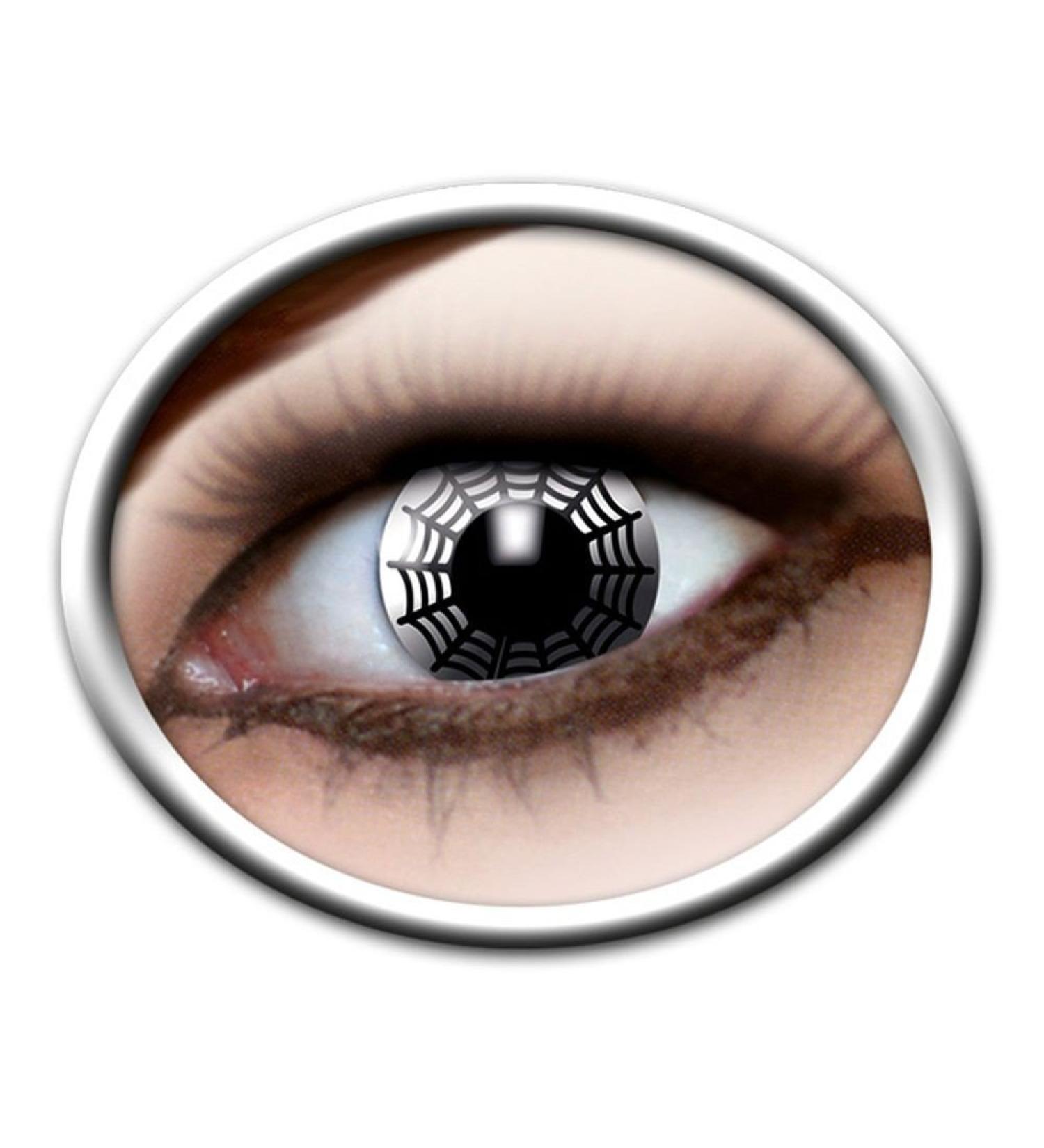 Generique - Original contact lenses black and white spider web