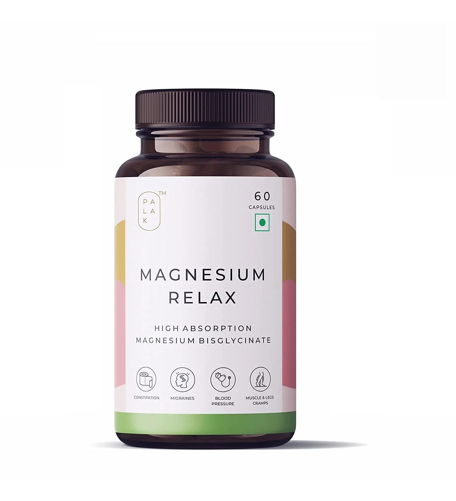 Fett New Magnesium Relax Supplement | Magnesium Bisglycinate, Oxide & Vitamin B6 | 60 Capsules - Buy Online on GoSupps.com