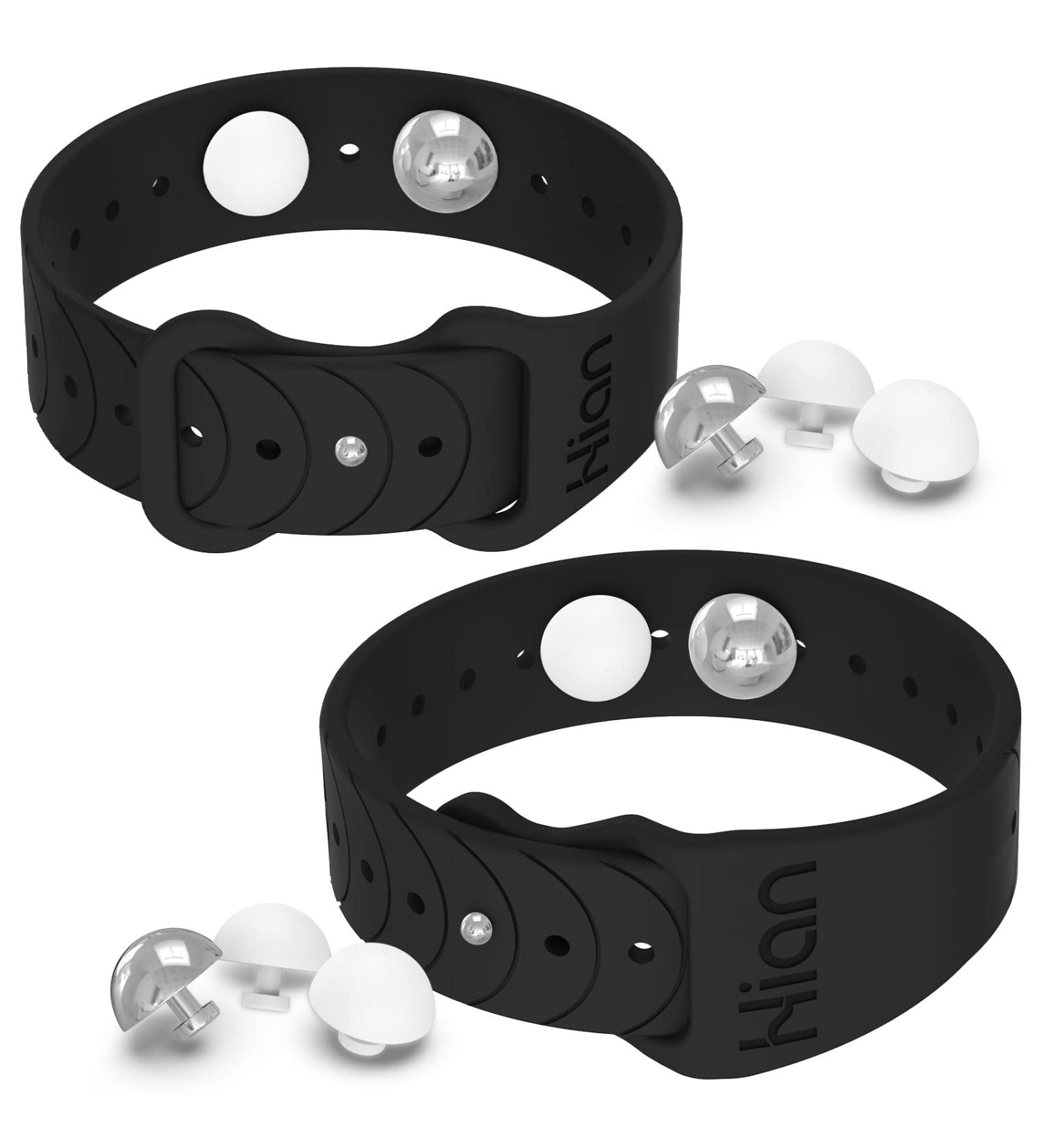 Motion Sickness Bands/Adjustable Acupressure Wristbands/Relief Waterproof Band For Nausea Morning Sickness Motion Sickness Sea Flying Travel(1Pair Black) - Buy Online on GoSupps.com