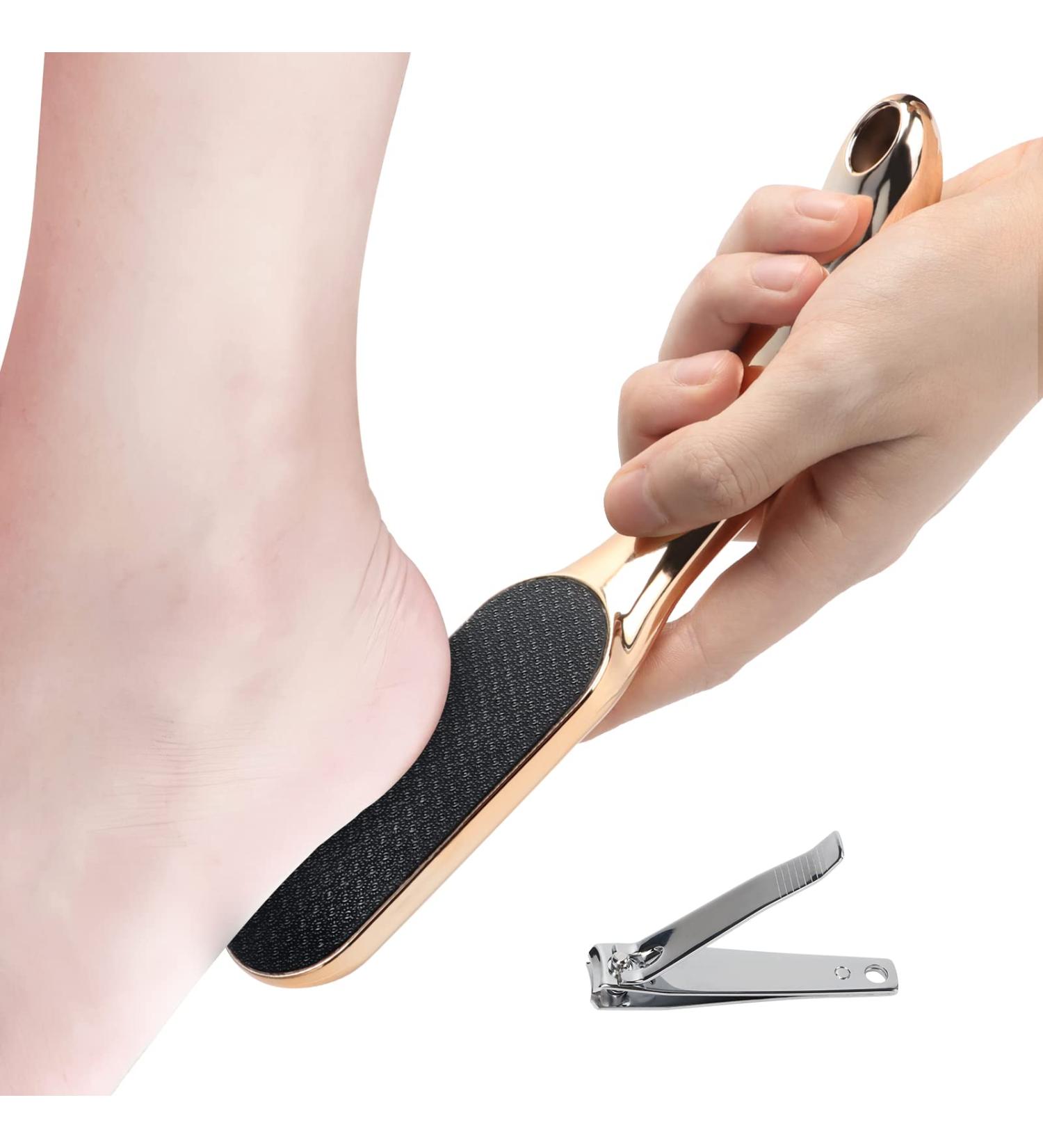 Glass Foot File Callus Remover & Nail Clipper Set | Pedicure Tools for Wet & Dry Feet - Buy Online on GoSupps.com