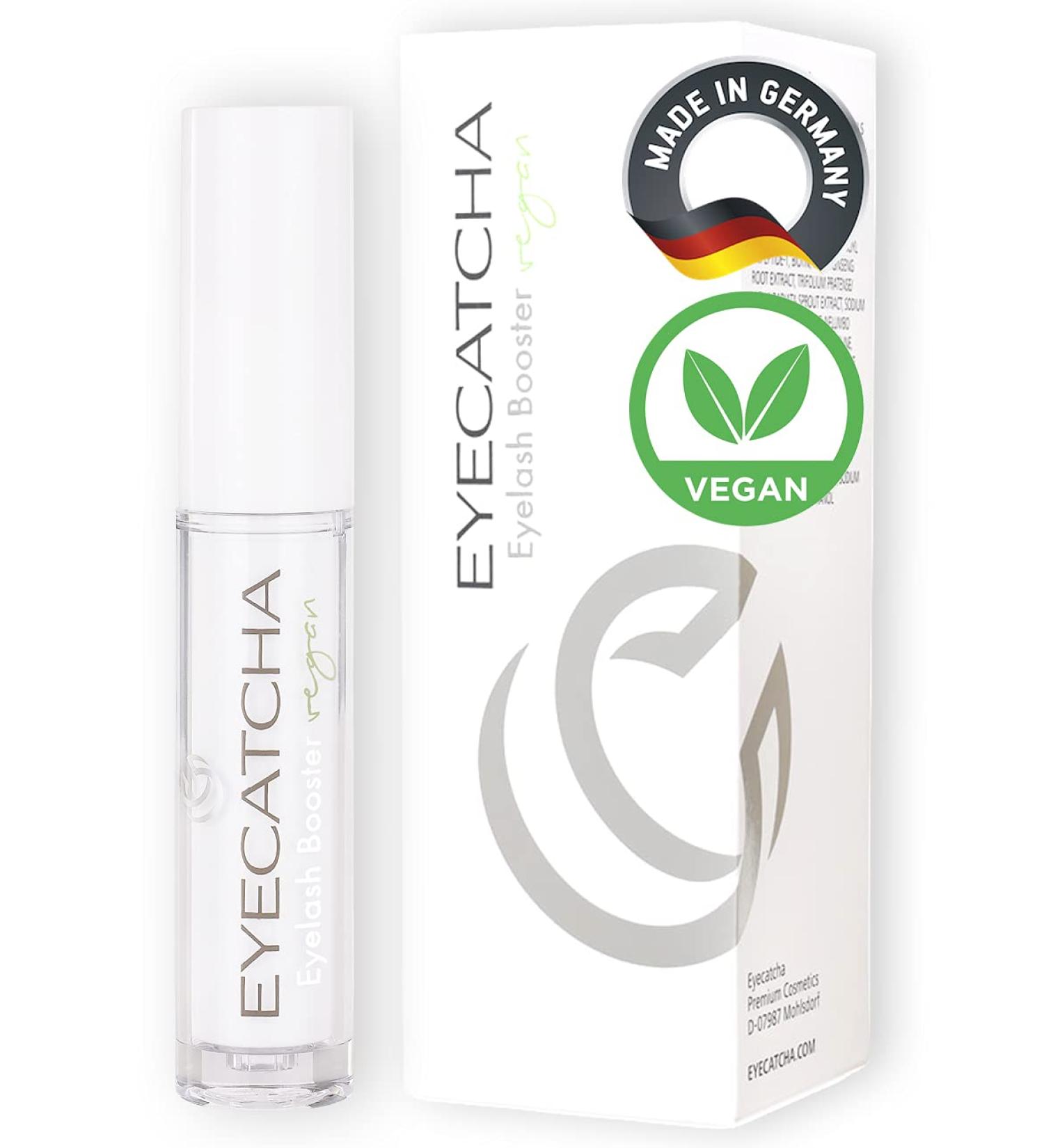 Eyecatcha Vegan Eyelash Serum - Premium Eyelash Booster for Fast Growth | Made in Germany | Test Winner for Long Lashes - Buy Online on GoSupps.com