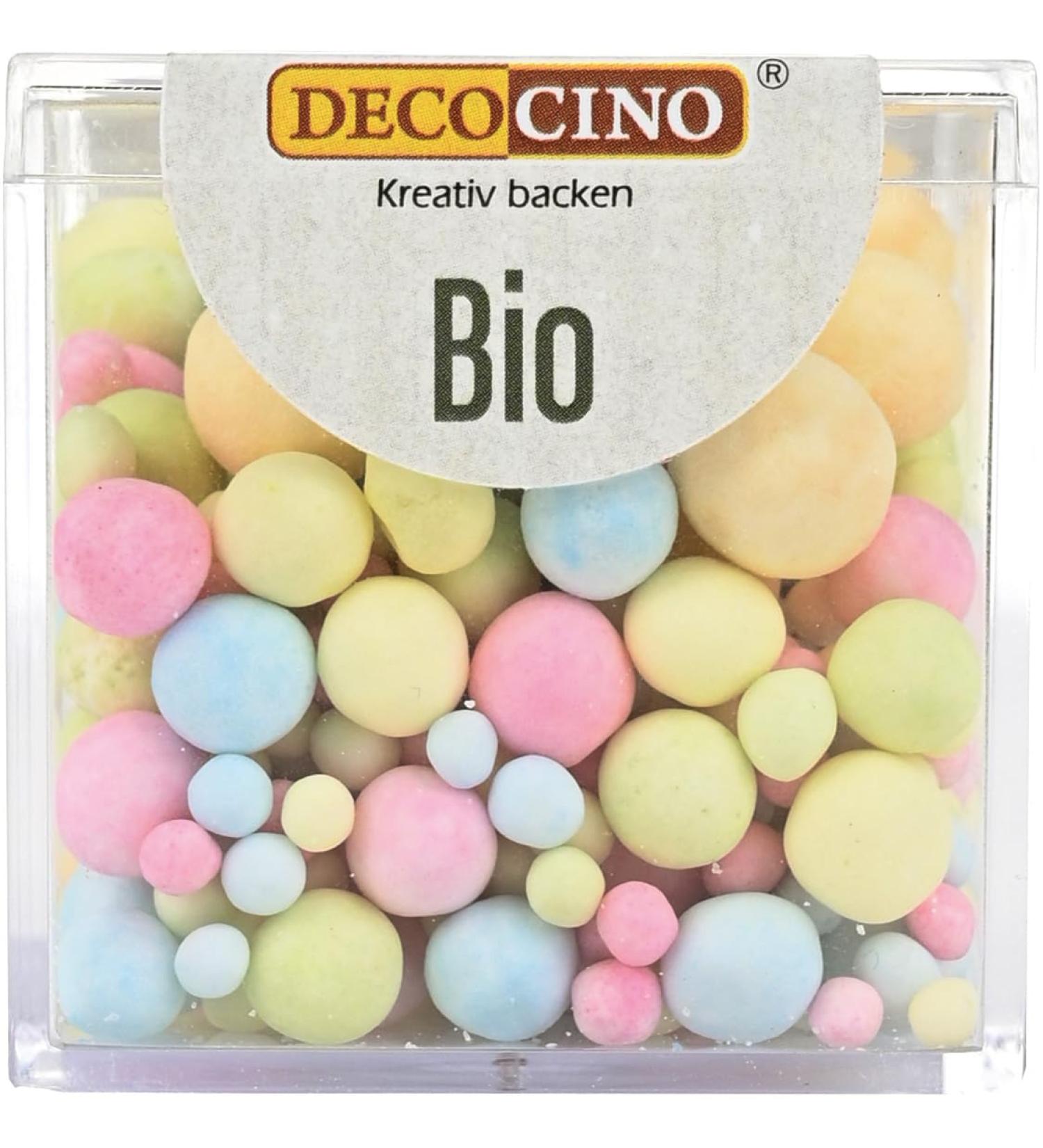 Decocino Bio Streudekor Pastell - 50g | Colorful Vegan Sugar Sprinkles for Cakes Cupcakes & Cake Pops - Organic Quality - Buy Online on GoSupps.com