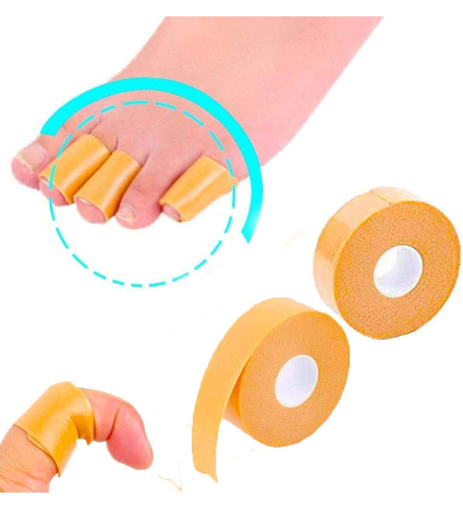 Mcvcoyh Heel Grip Tape 2 x 500cm | Foot Care Sticker for Blister Prevention | Adhesive Protector Pads for Toe/Finger | Yellow - Buy Online on GoSupps.com