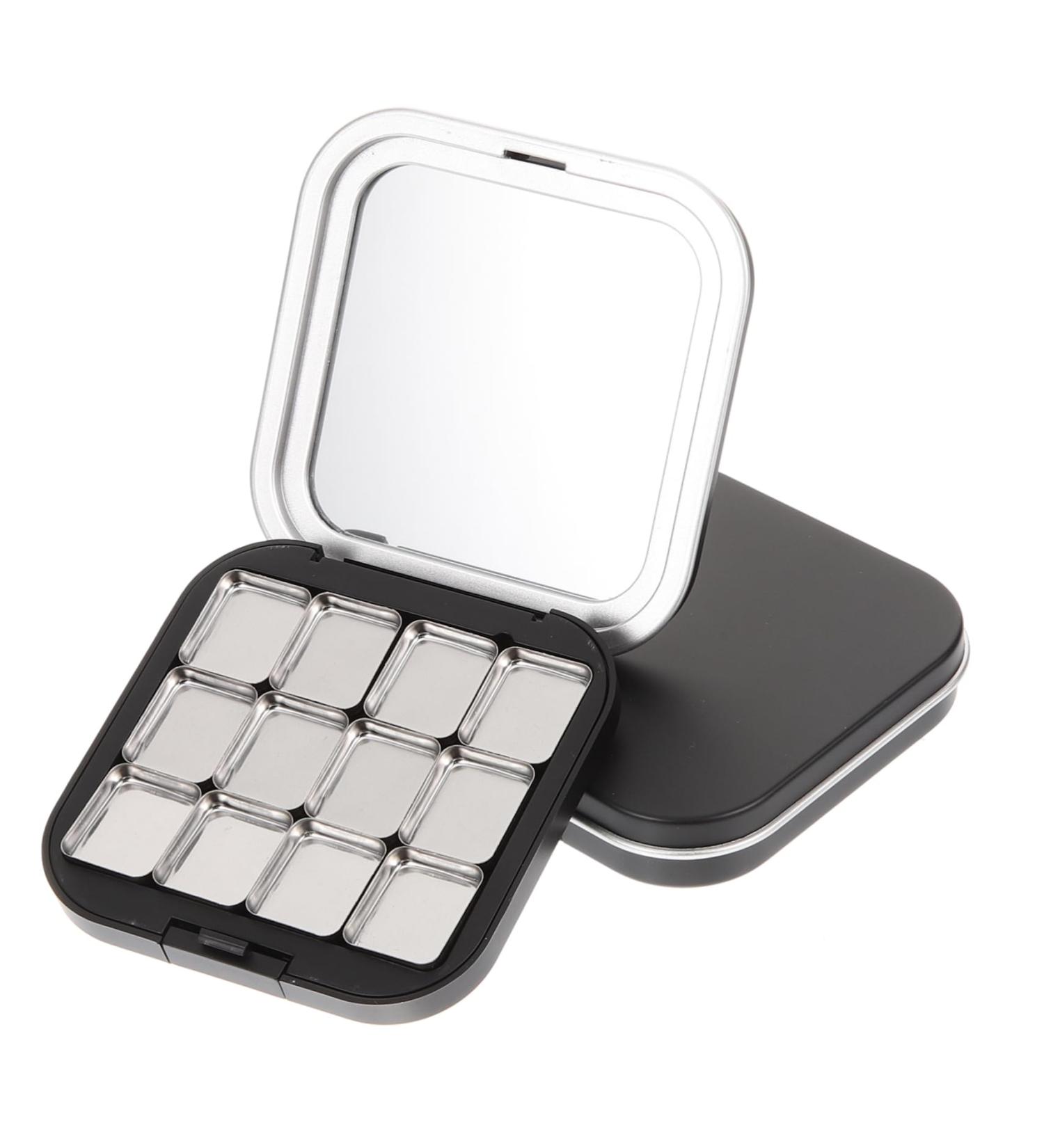 FRCOLOR 2pcs Makeup Palettes - Empty Eyeshadow & Lip Balm Palette with Pans for Women - Magnetic Contouring Makeup Tray - Buy Online on GoSupps.com