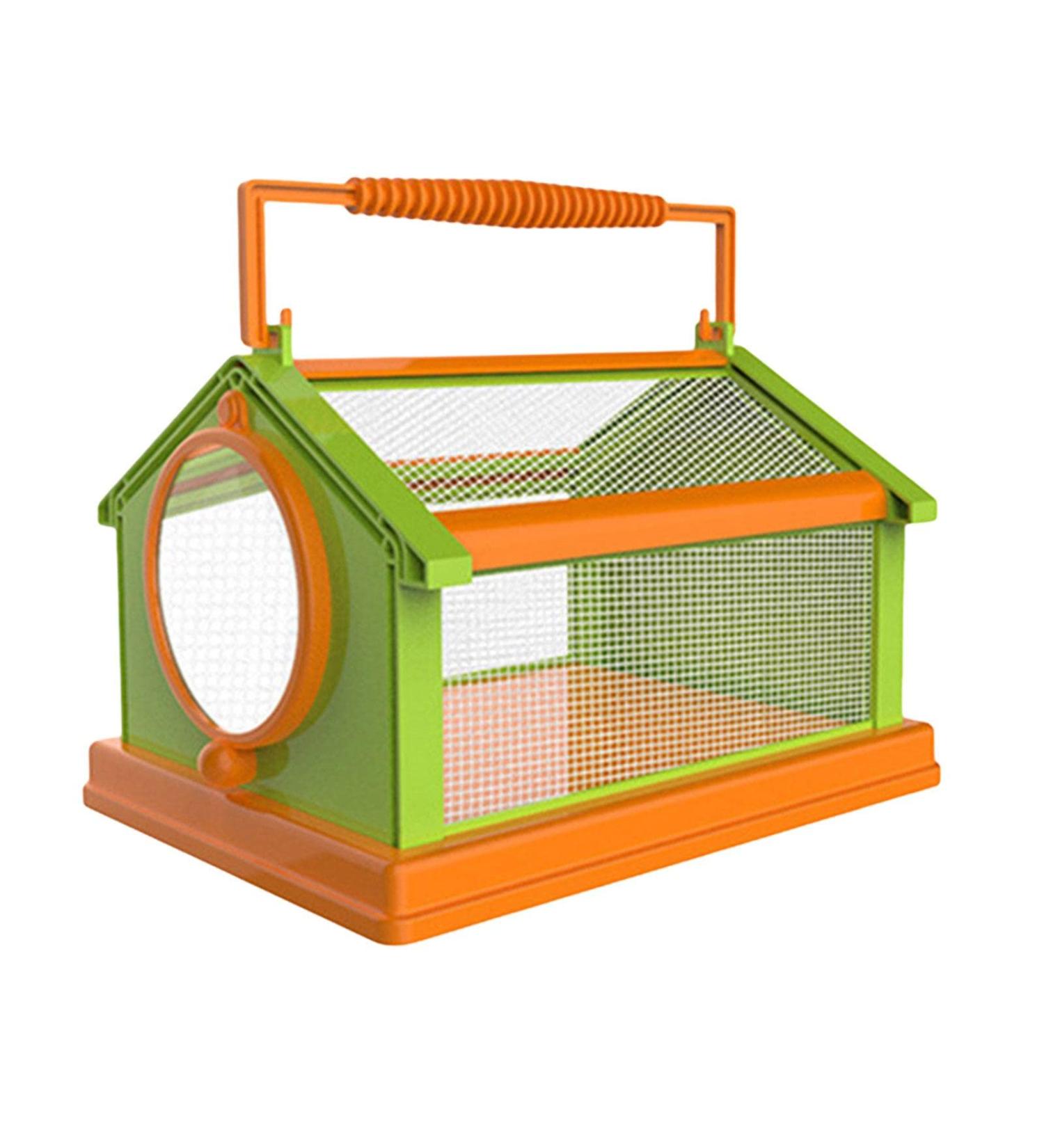 Portable Butterfly Habitat Cage Critter Caterpillars Outdoor Green Orange - Buy Online on GoSupps.com