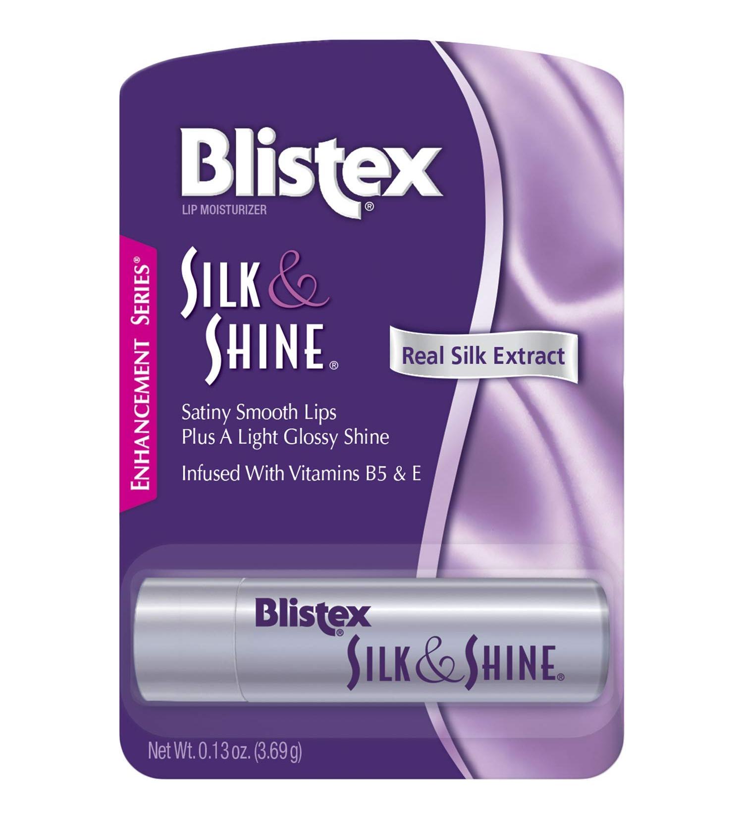 Blistex Silk & Shine Lip Balm 0.13oz Tube Pack of 12 - Vitamin B5 & E Moisturizing Lip Balm for Smooth, Glossy Lips - Buy Online on GoSupps.com