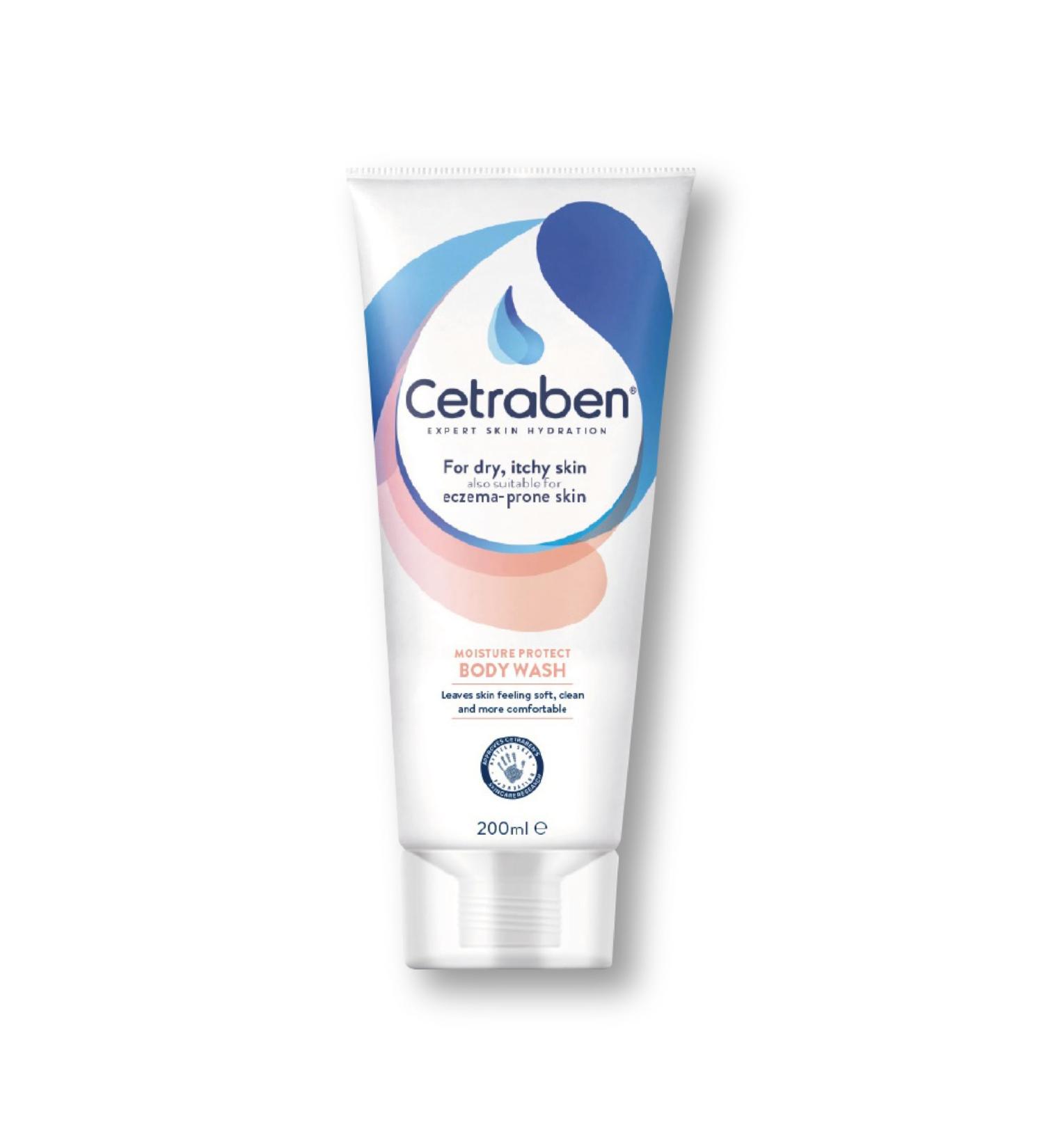  Cetraben Cetraben Moisture Protect Shower Gel gentle and non-drying formula retains moisture leaves skin soft clean and more comfortable prevents irritation for use in the shower or - Buy Online on GoSupps.com