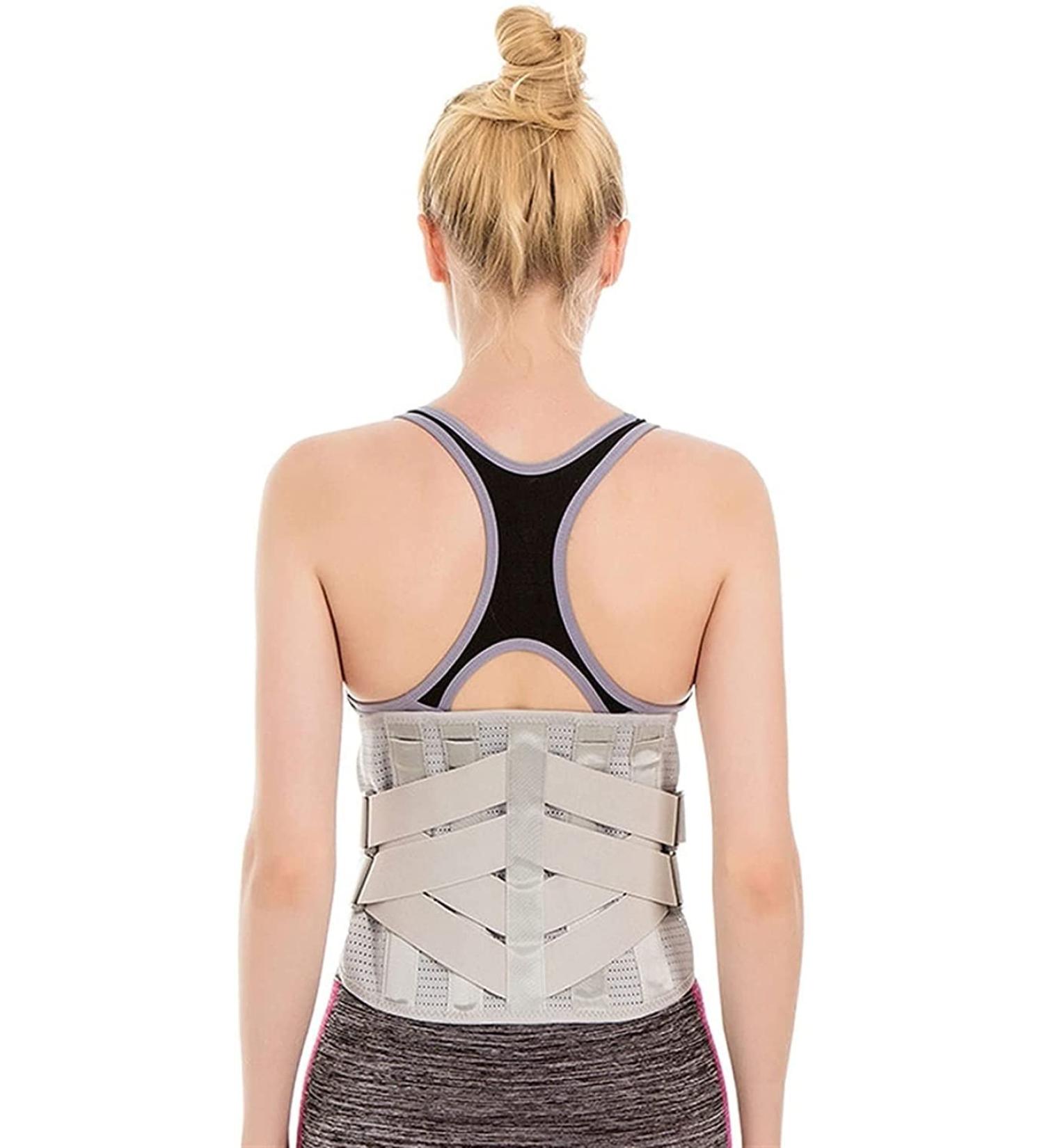 Self-Warming Waist Belt for Abdominal Support & Lower Back Pain Relief - Portable Heating Pillow - Gray XL - Buy Online on GoSupps.com