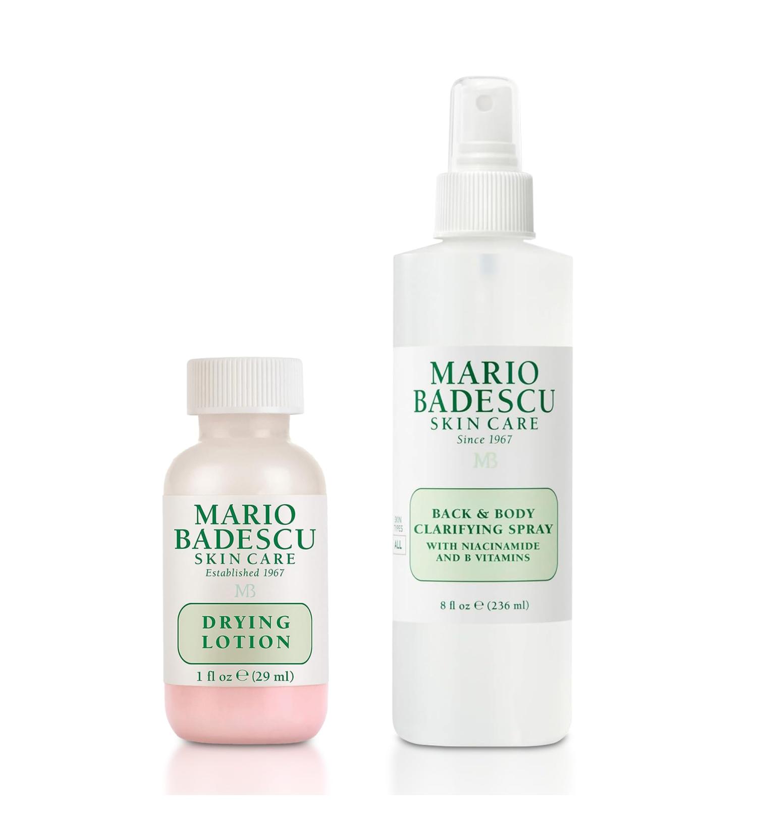 Mario Badescu Drying Lotion & Back & Body Clarifying Spray Bundle | Blemish Spot Treatment & Back-Acne Solution | With Salicylic Acid Sulfur Zinc Oxide Niacinamide & B Vitamins | Soothes & Strength - Buy Online on GoSupps.com