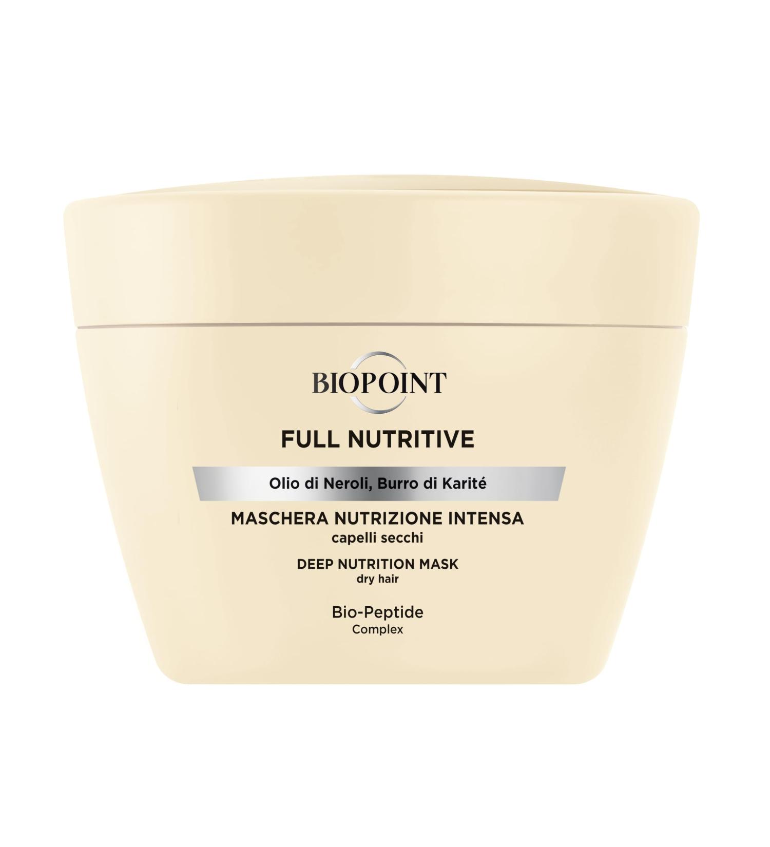 Biopoint Full Nutritive - Maschera Capelli Nutrizione Intensa Azione Idratante e Rinforzante Dona Morbidezza e Luminosit al C - Buy Online on GoSupps.com