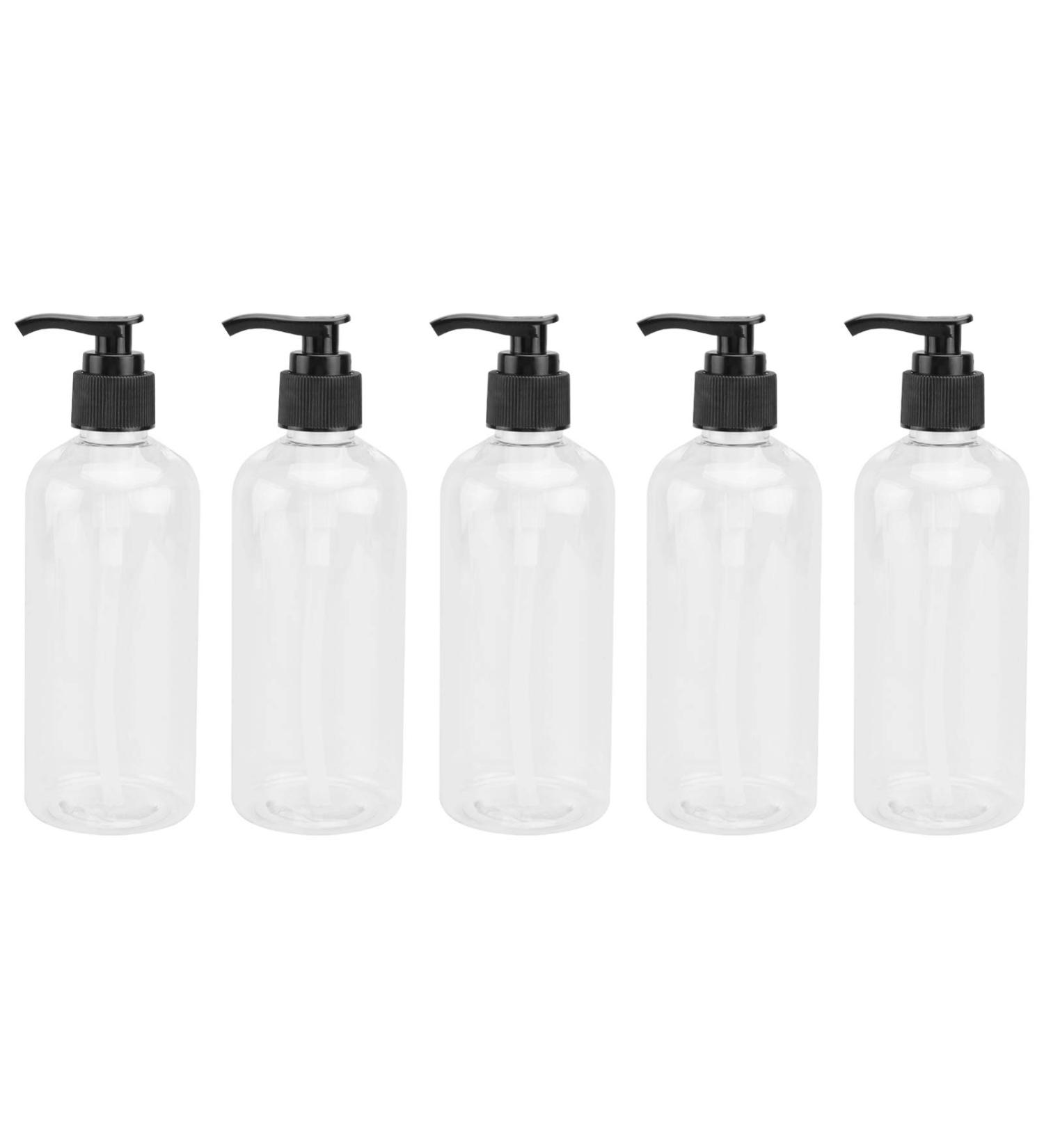 Topbathy 5-Piece Pum Pum Pump Set | Trendy Hygiene Gel Dispensers for Kitchen & Bathroom | 300ml Pump Bottles for Cleaning Fluids | International Shipping - Buy Online on GoSupps.com