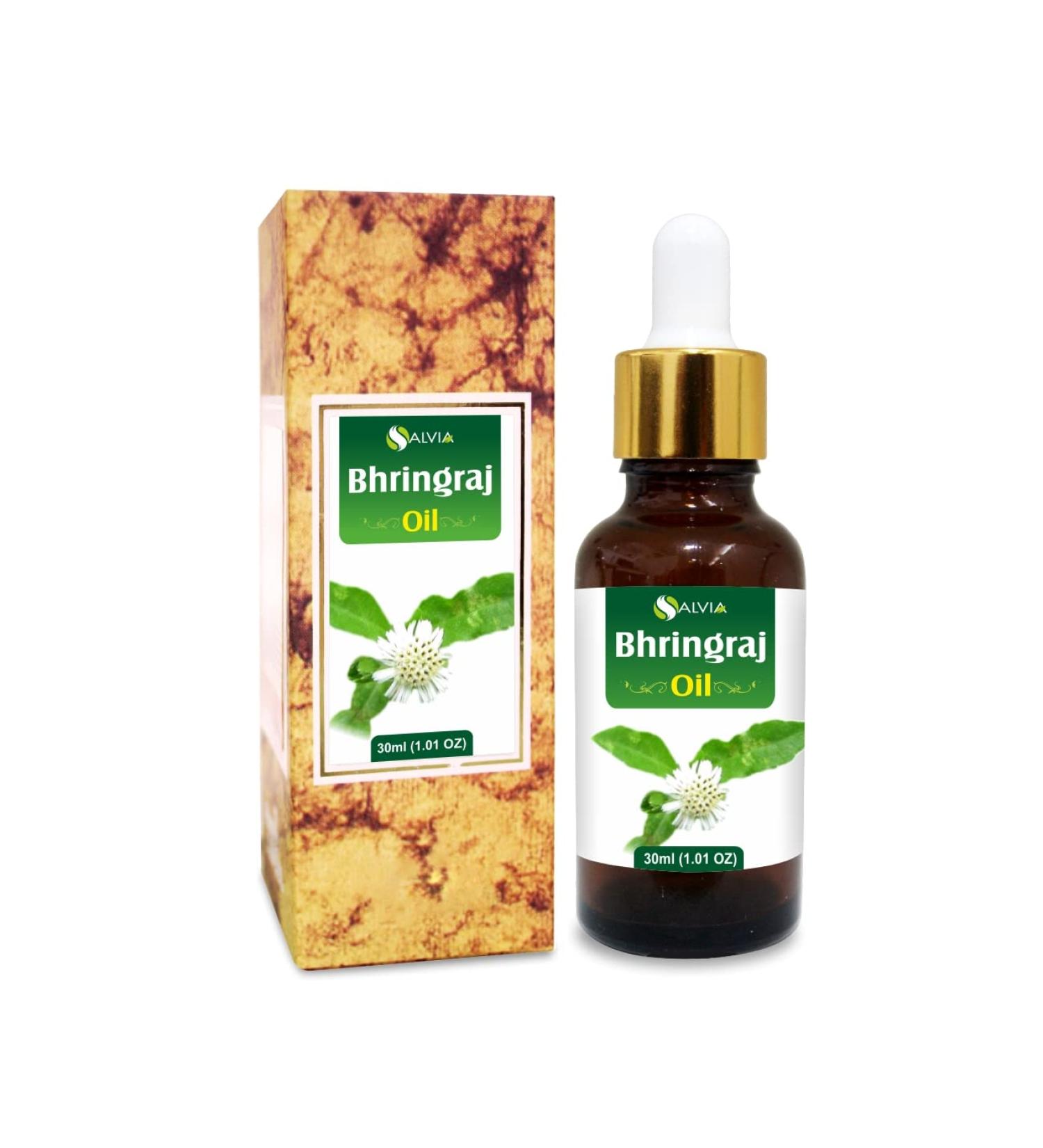 100% Pure Salvia Bhringraj Oil - Natural Cold Pressed for Aromatherapy Skin Care & Hair | Therapeutic Grade Eclipta Alba | 1 Fl Oz - Buy Online on GoSupps.com