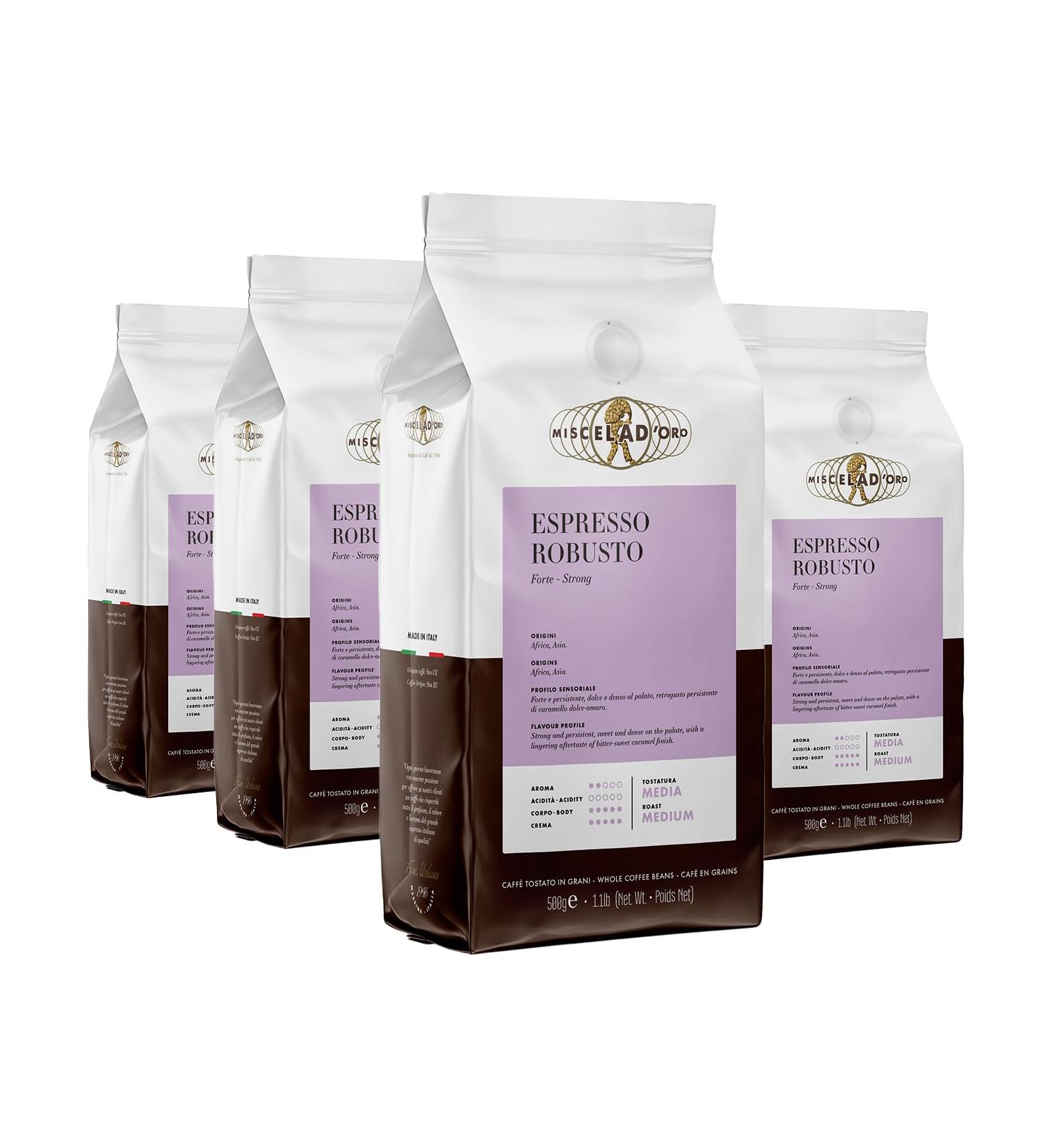 Miscela d'Oro Robust Espresso Beans - Pack of 500 g
