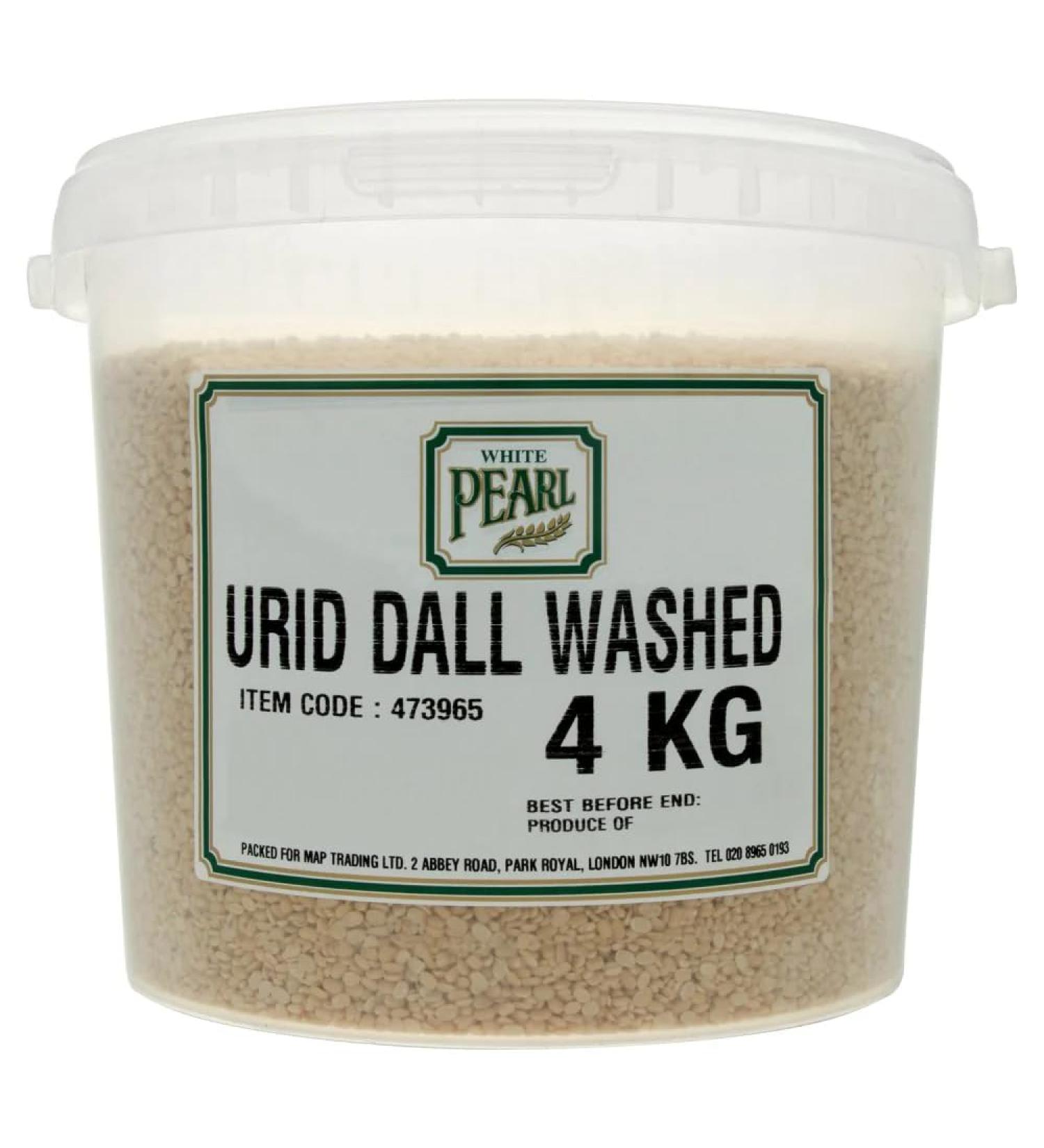 White Pearl Urid Dall Washed 4kg-Food