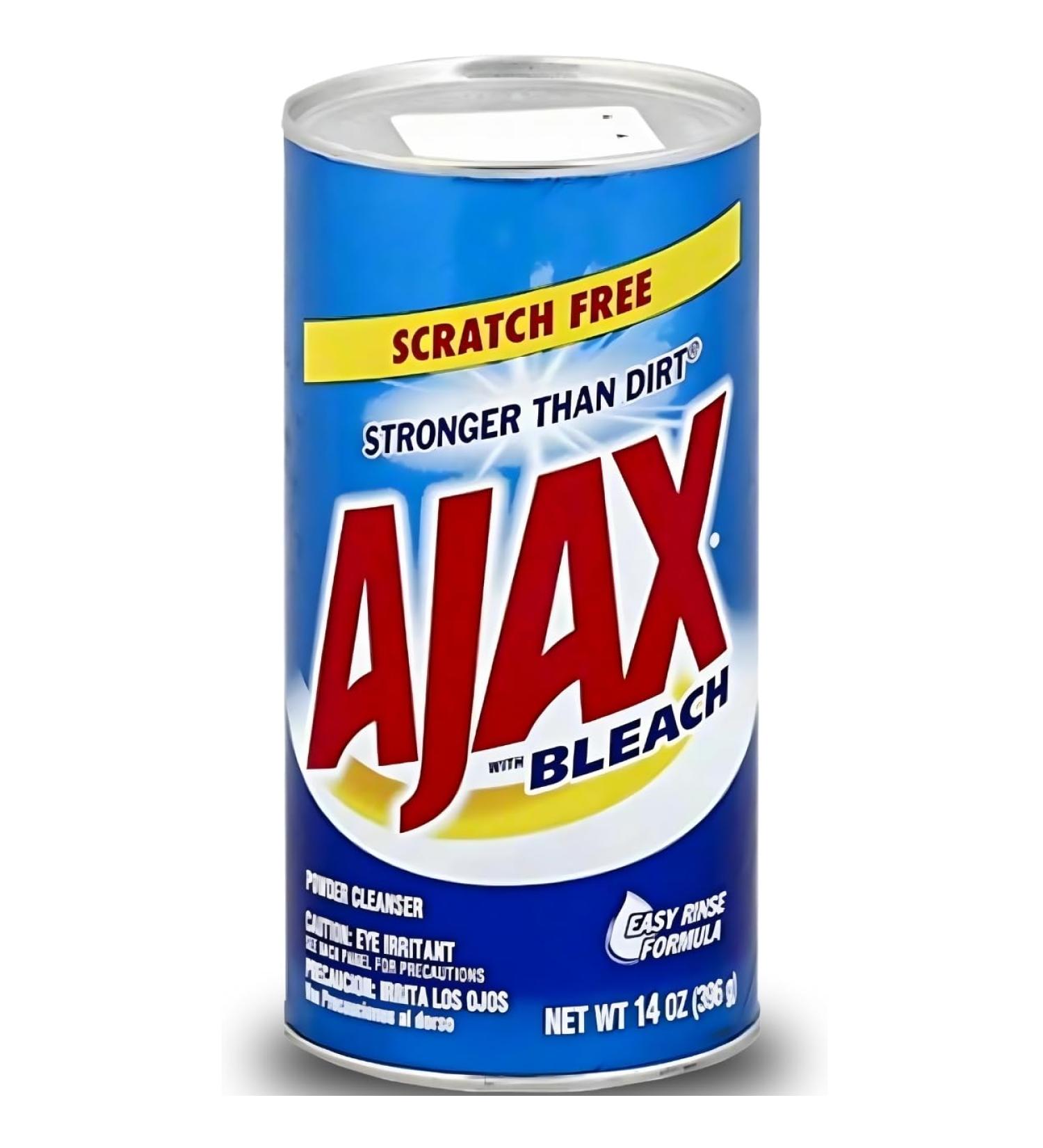 Ajax Powder Cleanser with Bleach - 14 oz (396 g) | Effective Fast-Acting Cleaner for Stains & Grime - Ideal for International Shipping - Buy Online on GoSupps.com