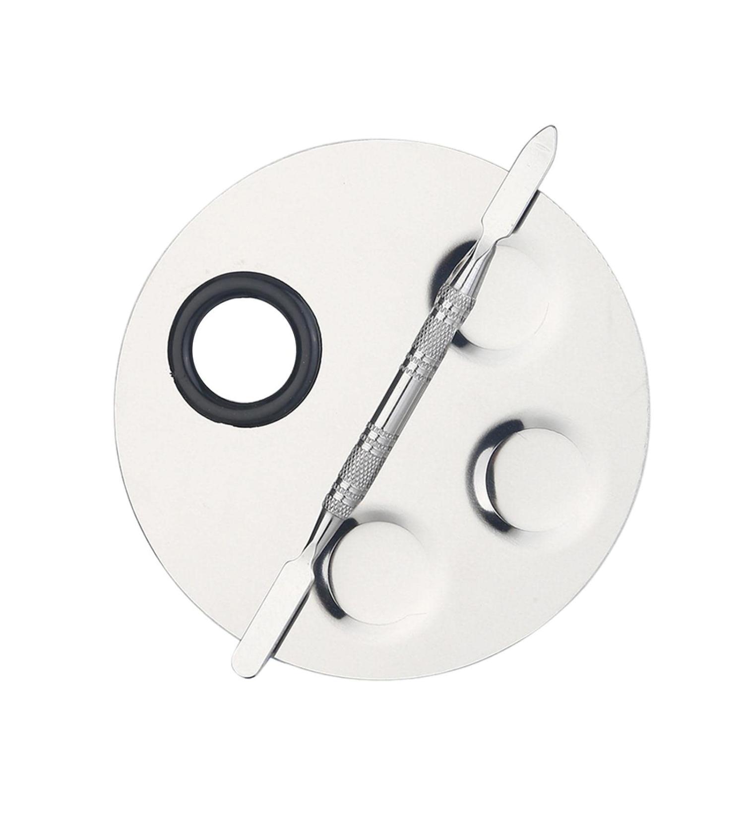  Gusengo Makeup Palette Makeup Palette for Hands Watercolour Pans with Double-Ended Non-Slip Toning Stick for Mixing Lipstick Background Gusengo - Buy Online on GoSupps.com