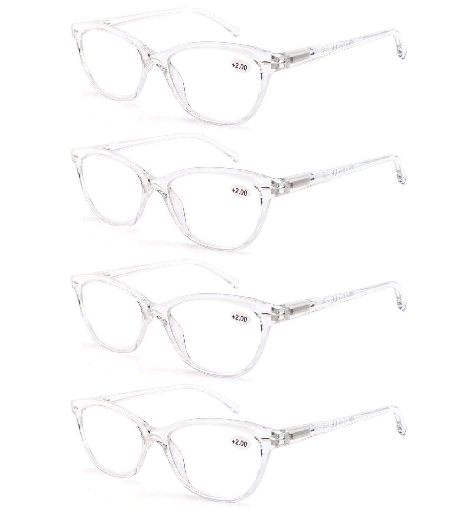 Buy HEEYYOK +1.50 Cat Eye Reading Glasses for Women - Colorful Funky Lightweight Frames | Comfortable Fit | 4 Pack - International Shipping Available - Buy Online on GoSupps.com