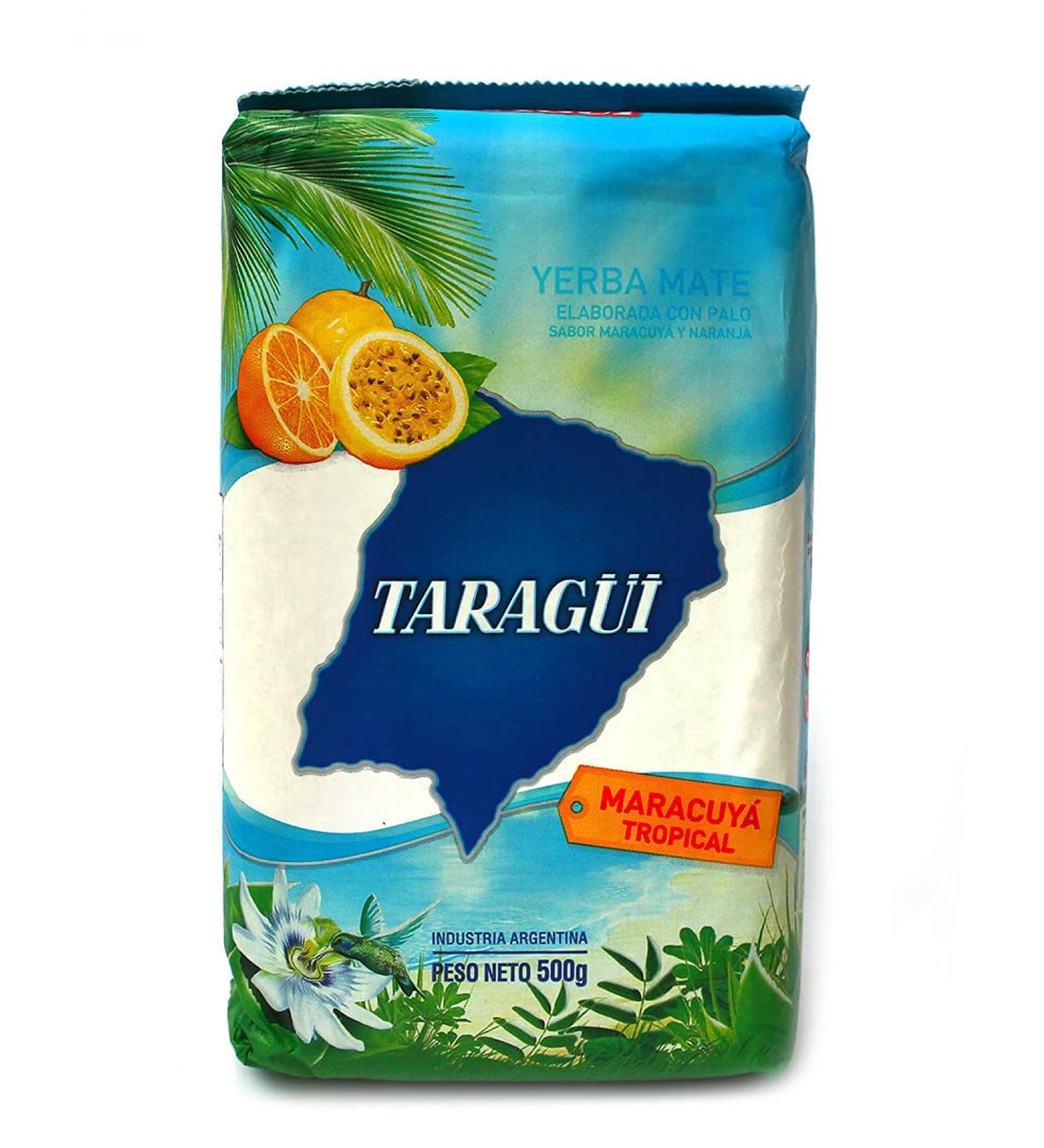 Taragui Tropical Yerba Mate 500g with Passionfruit - Refreshing Flavor Blend - Buy Online on GoSupps.com