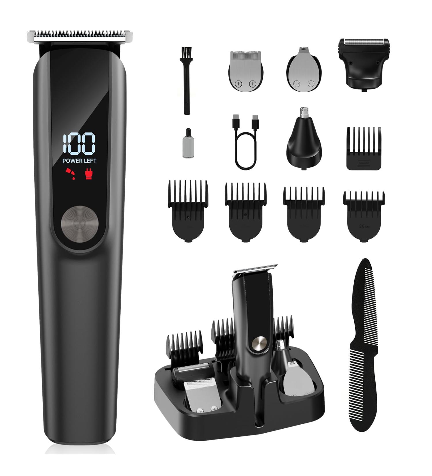 Professional Rechargeable Hair Clippers for Men | Cord/Cordless Beard & Body Grooming Trimmer with Smart Charge Technology - Buy Online on GoSupps.com