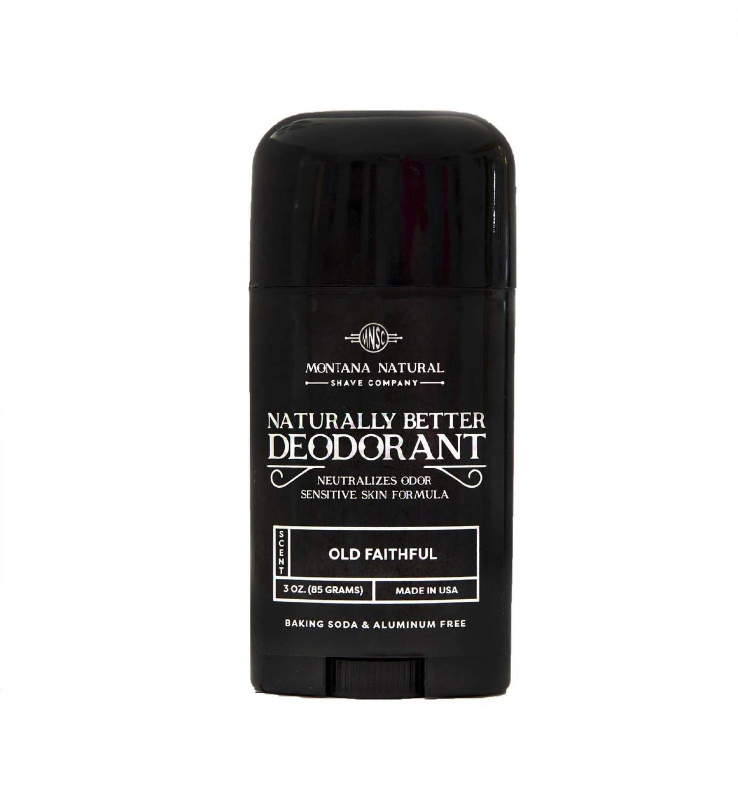 MNSC Old Faithful Deodorant - Magnesium & Activated Charcoal Sensitive Skin Formula - Aluminum-Free Baking Soda-Free All-Natural Plant-Derived - Made in USA - Buy Online on GoSupps.com