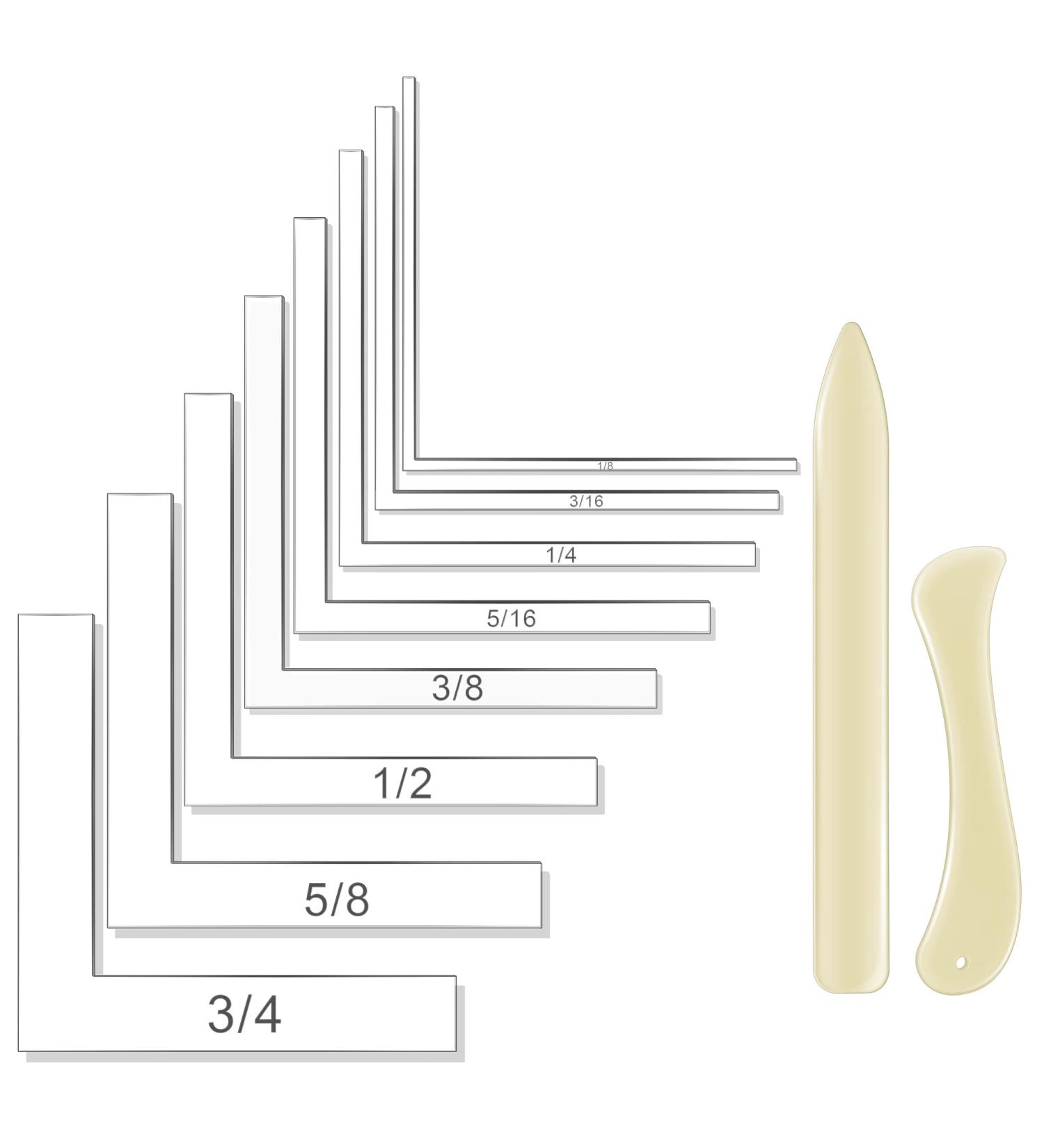 Creative Positioning Pieces Card Corners Set with Bone Folder Tool - 10 Pieces | Scrapbooking and Card Making Supplies | Transparent - Buy Online on GoSupps.com