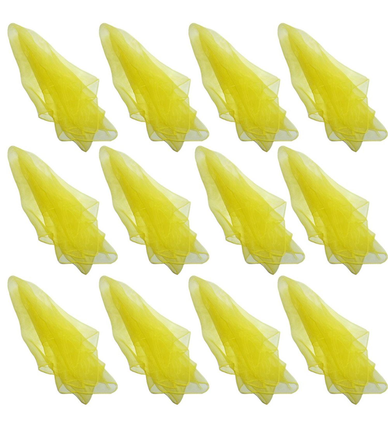 Hoerev Juggling Dance Scarves 12-Pack - Vibrant Mixed & Solid Colors (60cm x 60cm) for Kids & Adults - Buy Online on GoSupps.com