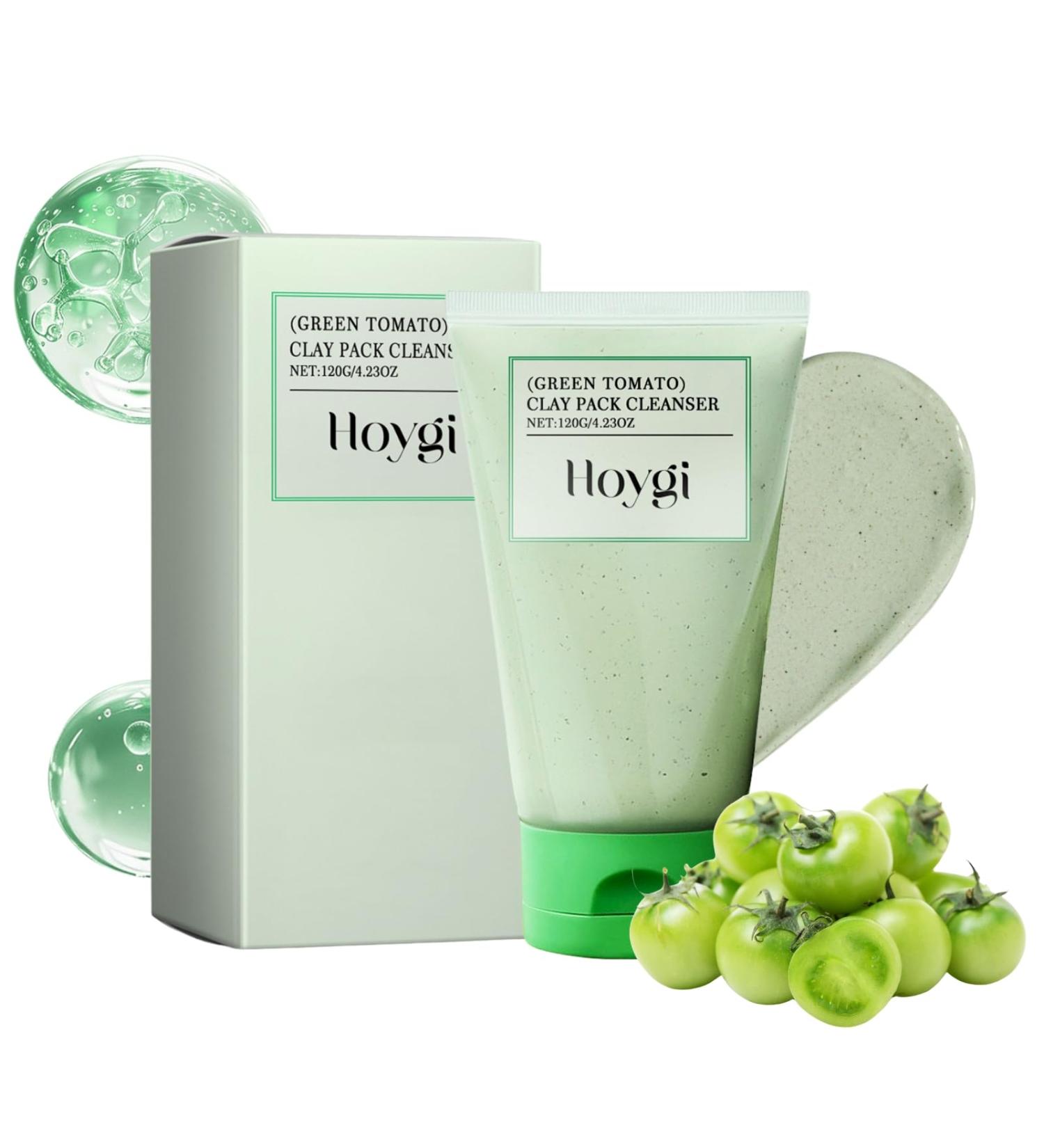 Green Tomato Clay Mask - Green Tomato Face Cleanser - Clean and Clear Cleanser - Face Wash for Dry Skin & Acne Prone Skin - Deep Pore Cleansing Hydrating & Moisturizing - Buy Online on GoSupps.com