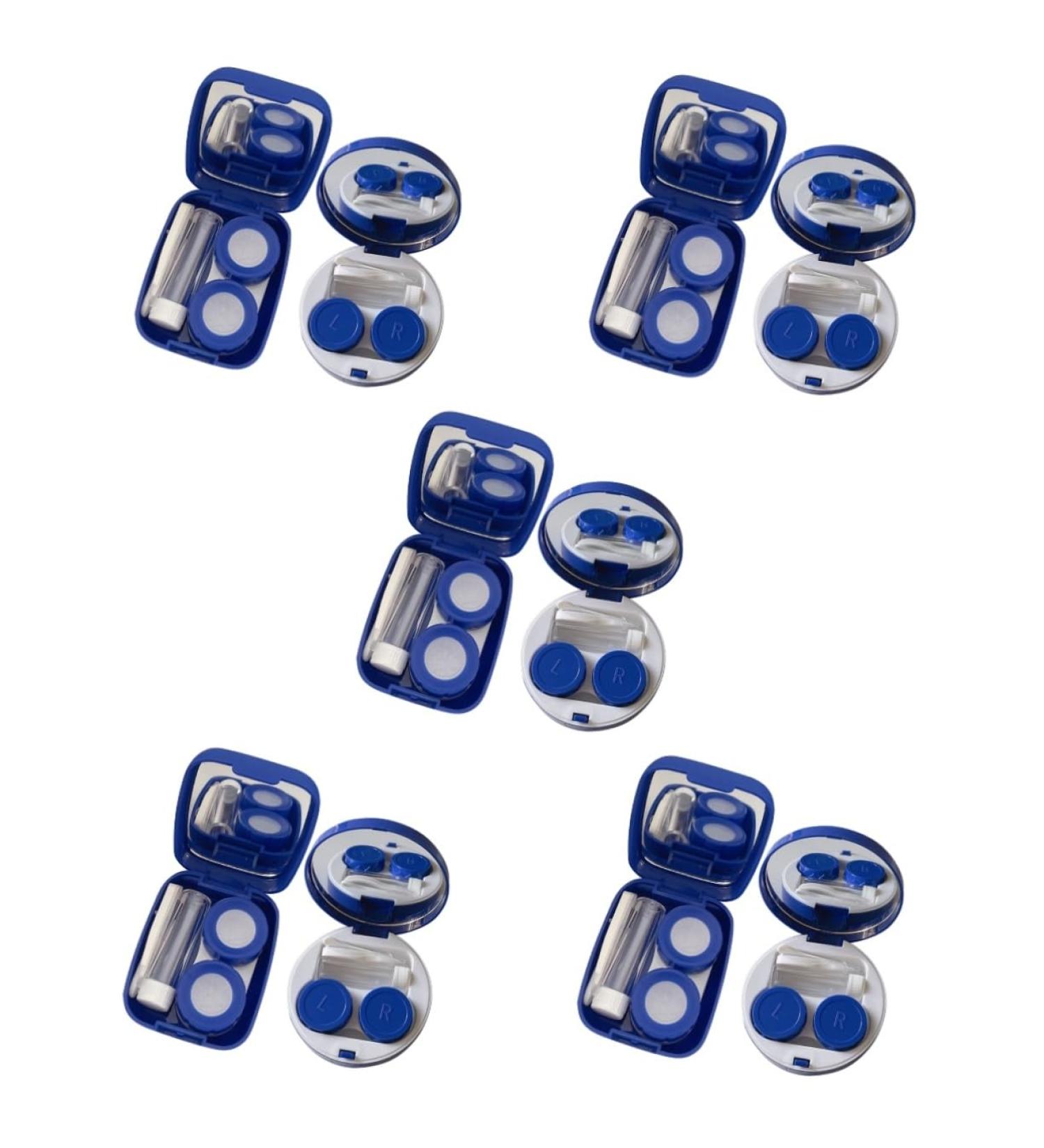 Solustrie 10 pc Colored Contact Lenses Kit | Portable Lens Containers & Makeup Mirror | International Shipping - Buy Online on GoSupps.com