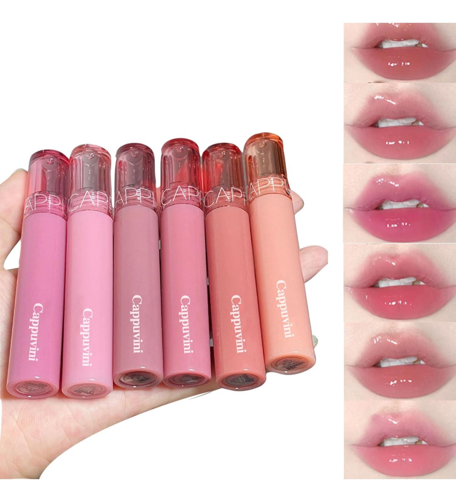 6 PCS Hydrating Lip Gloss & Tinted Lip Balm Set | Long-Lasting Waterproof Moisturizing Lipstick | International Shipping Available - Buy Online on GoSupps.com